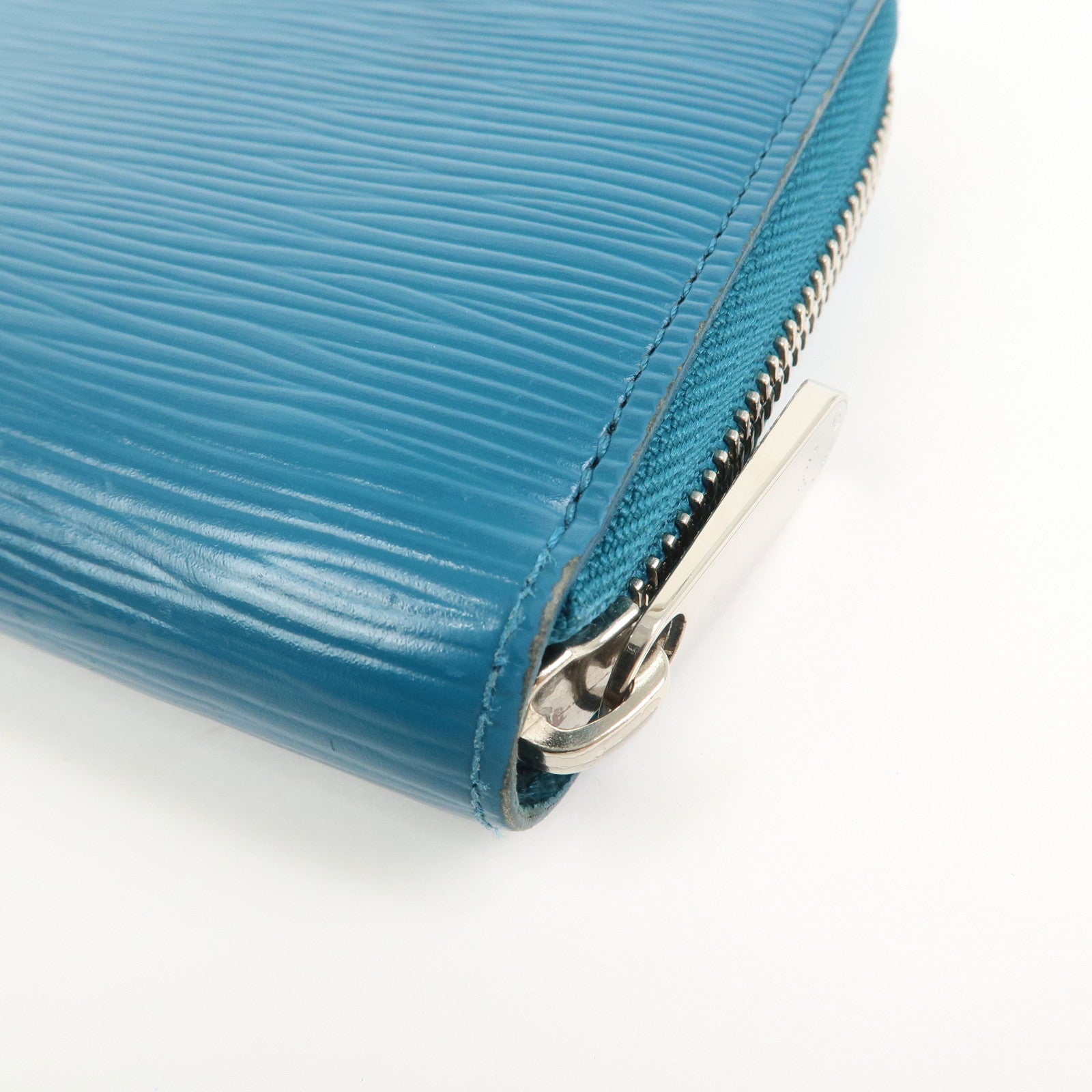 Louis Vuitton Epi Leather Zippy Long Wallet Cyan Blue M60311