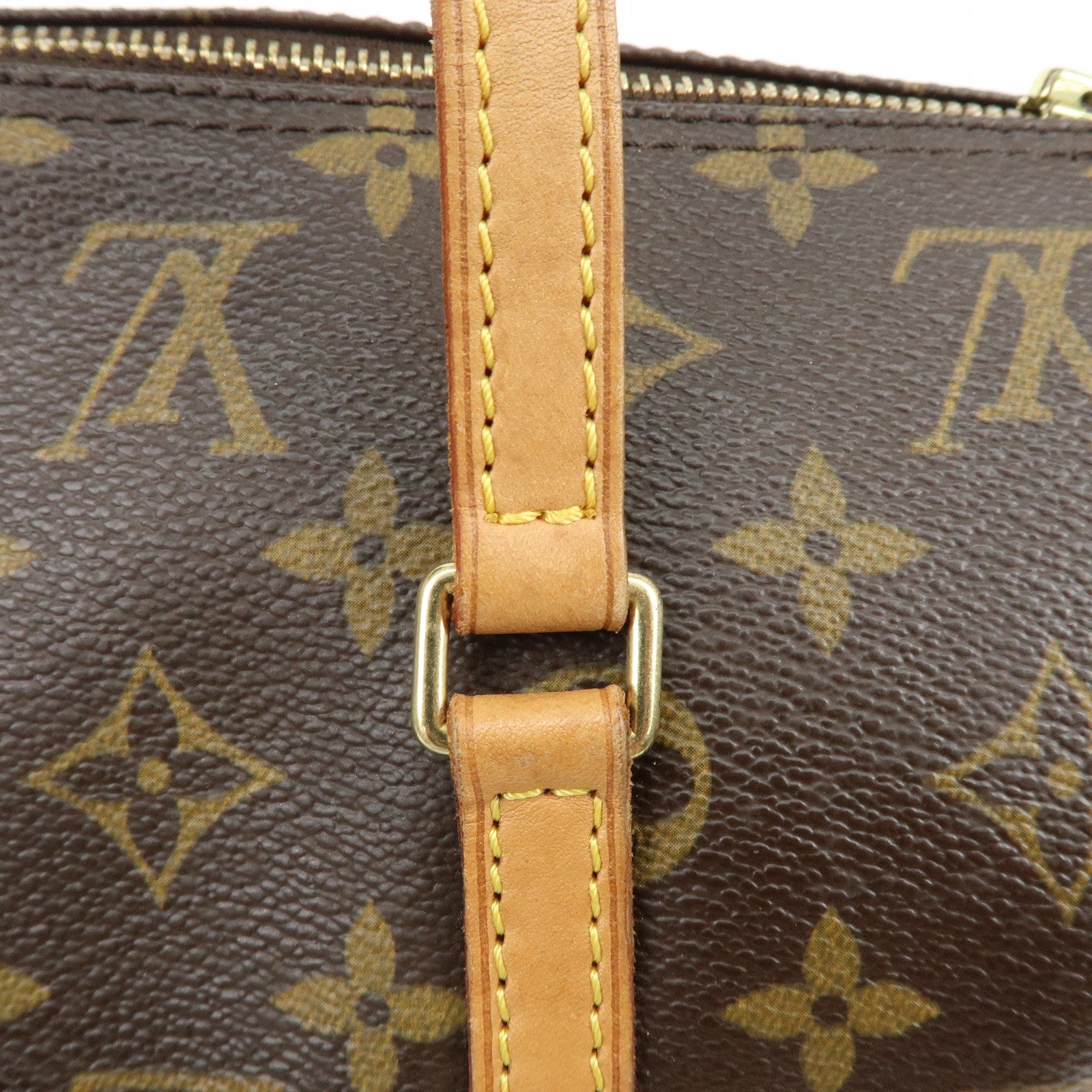 Louis Vuitton Monogram Papillon 30 Hand Bag Brown M51385