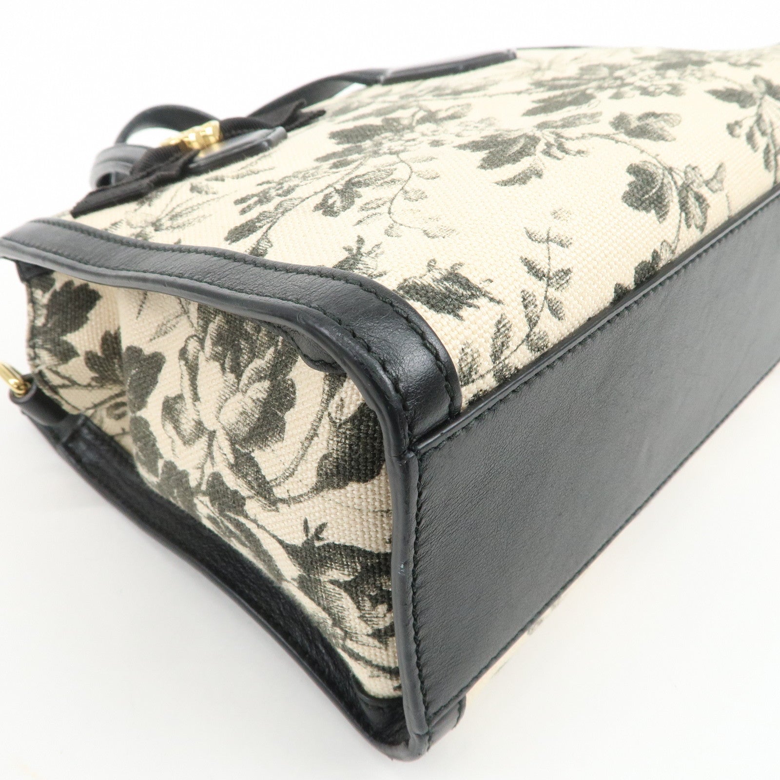 GUCCI GG Ribbon Herbarium 2Way Bag Hand Bag Shoulder Bag 443089