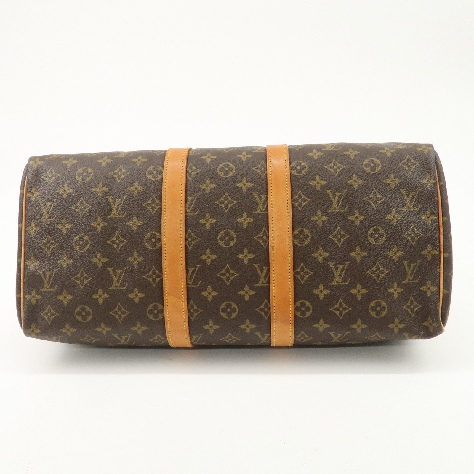 Louis Vuitton Monogram Keep All 45 Boston Bag Brown M41428 Used