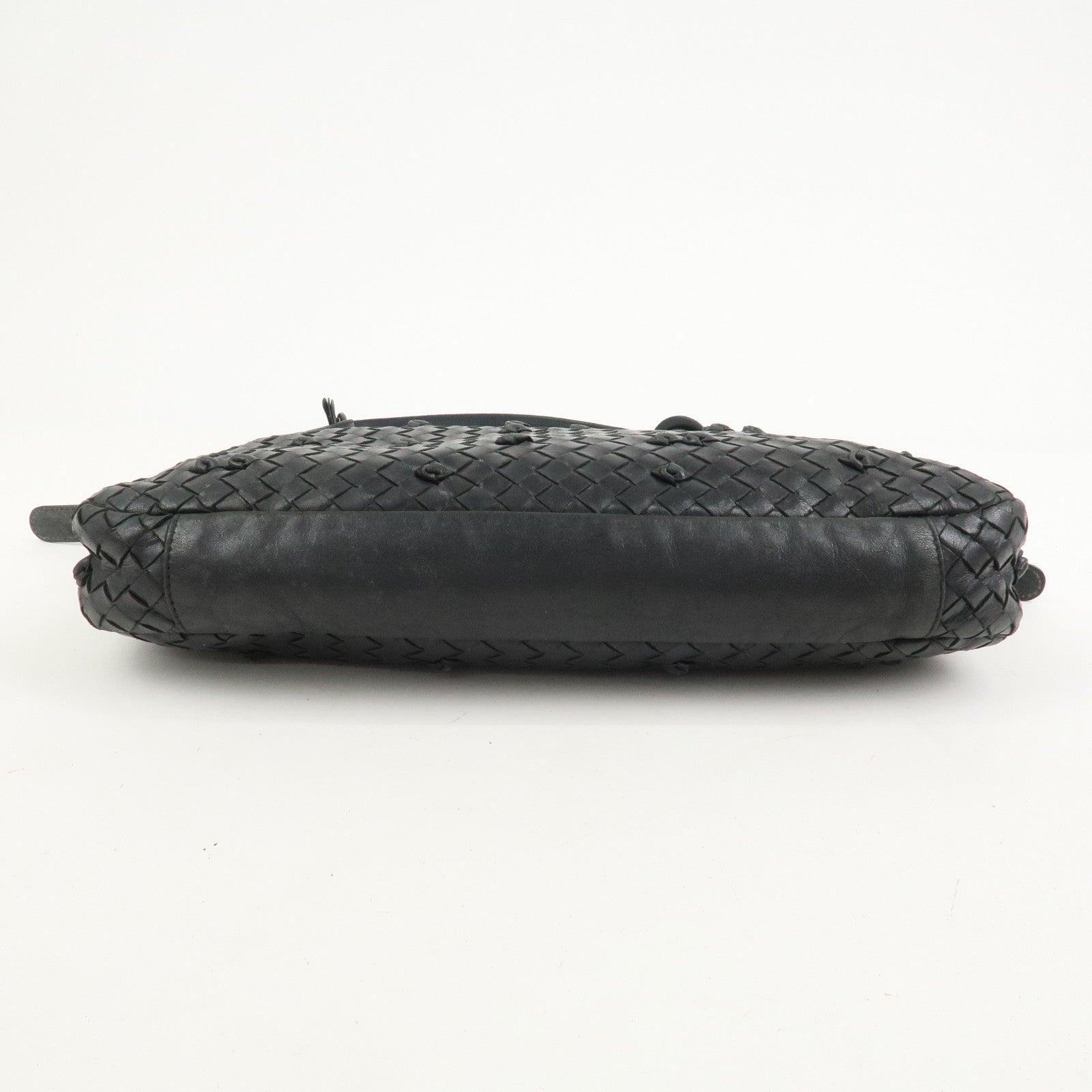 BOTTEGA VENETA Intrecciato Shoulder Bag Hand Bag Black 125580