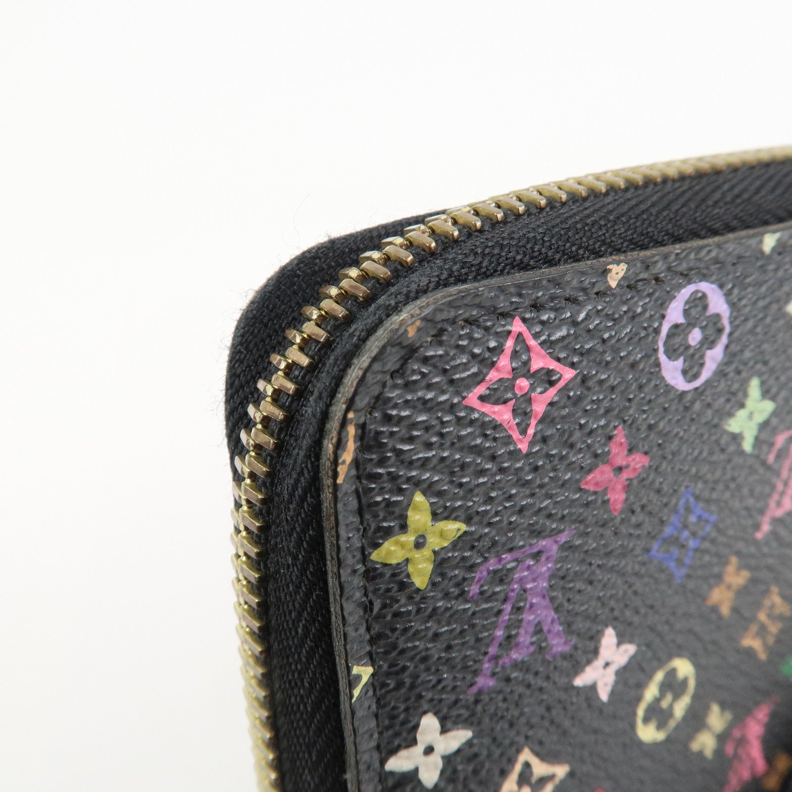 Louis Vuitton Monogram Multicolor Round Zippy Wallet Noir M60243 Used
