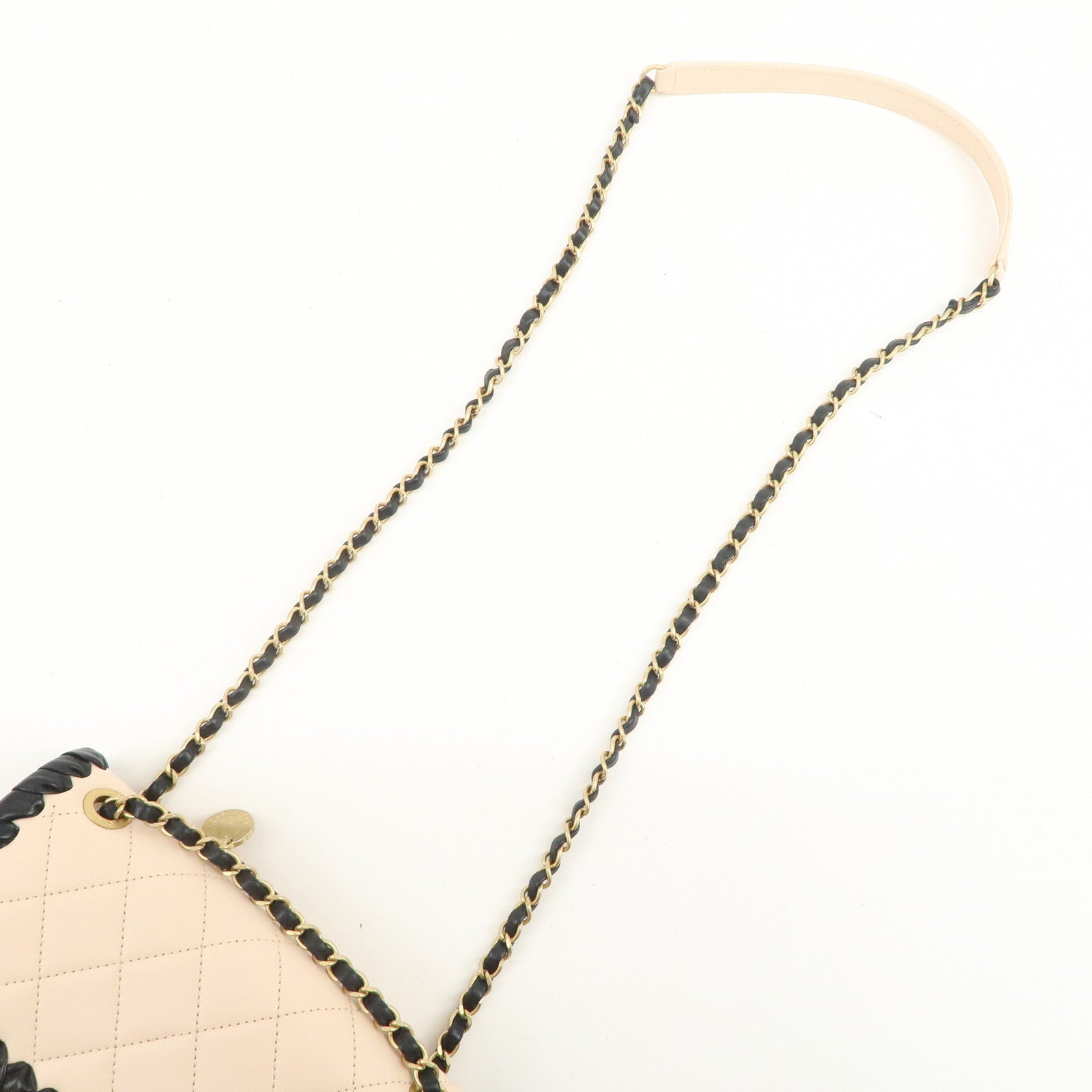 CHANEL Matelasse Mini Flap Lamb Skin Chain Shoulder Bag AS2495