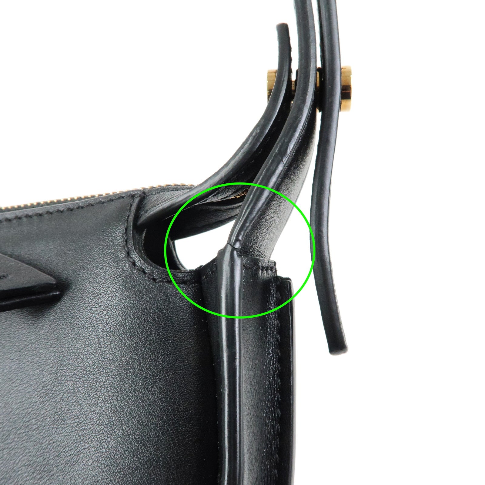 TOD'S T Timeless SACCA LUNA MICRO Leather Hand Bag Black