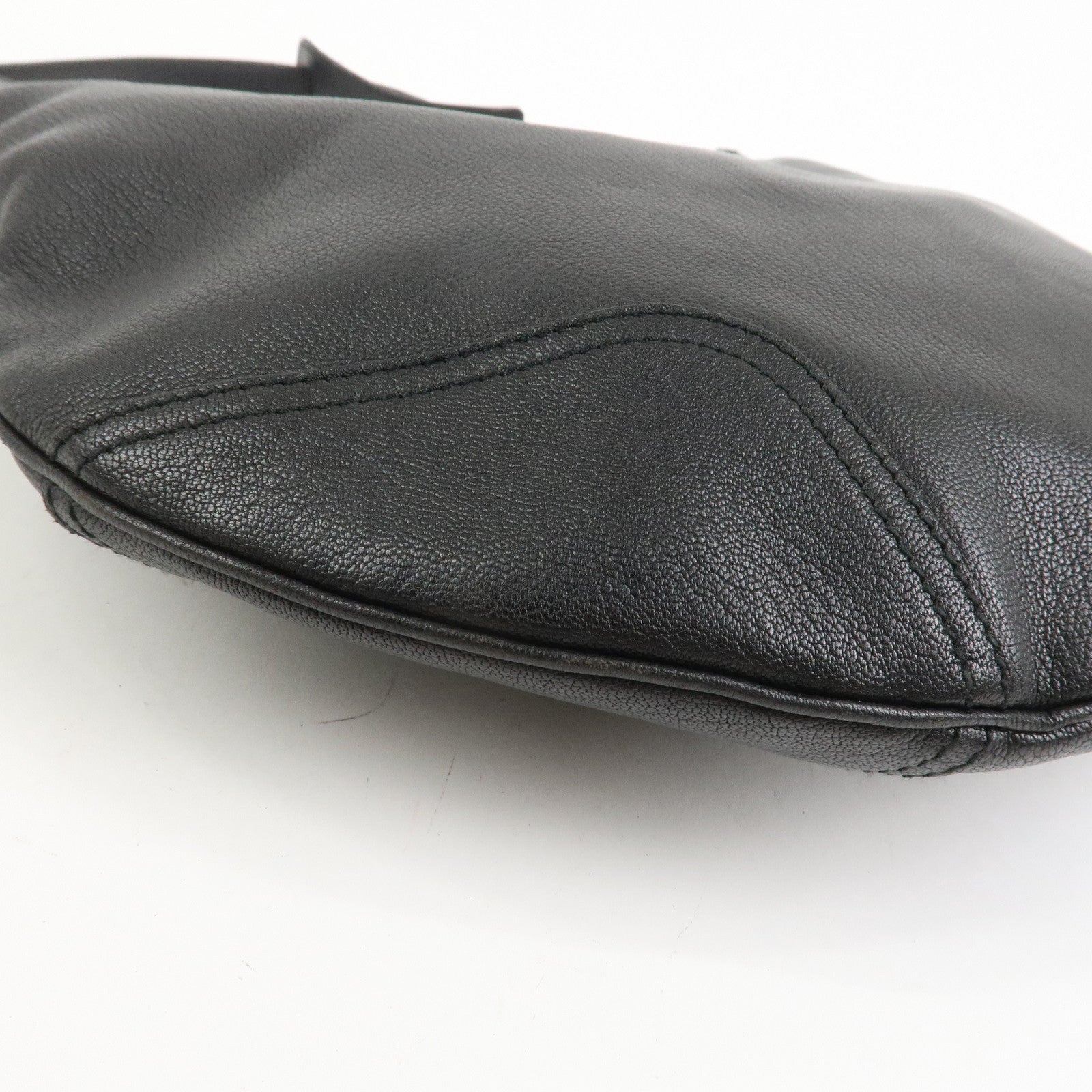 GUCCI Princy Sherry Leather Shoulder Bag Hand Bag Black 162882