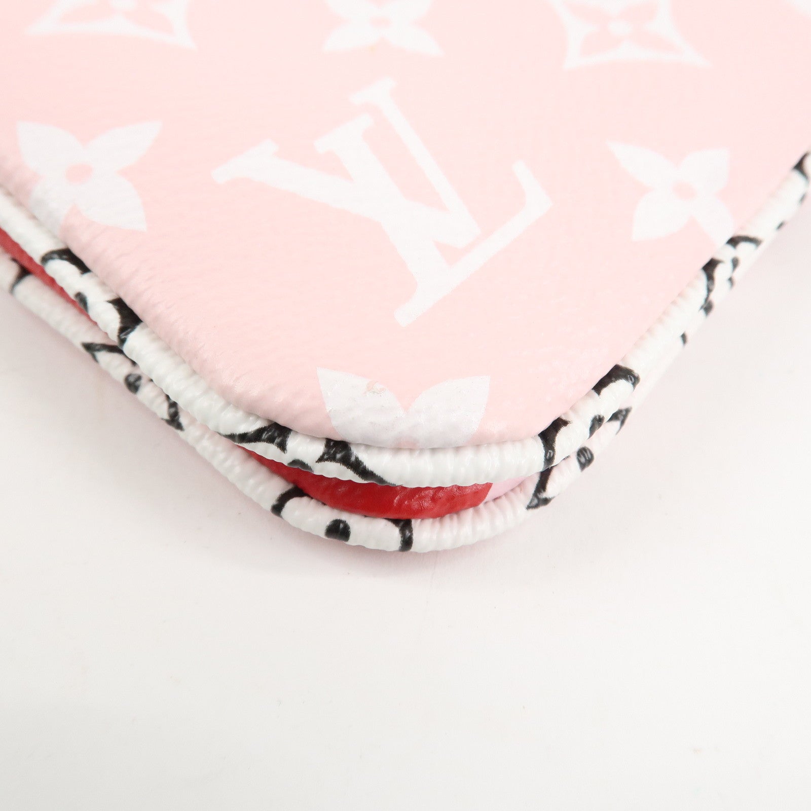 Louis Vuitton Monogram Giant Pochette Double Zip Pouch Rouge M67561 Used