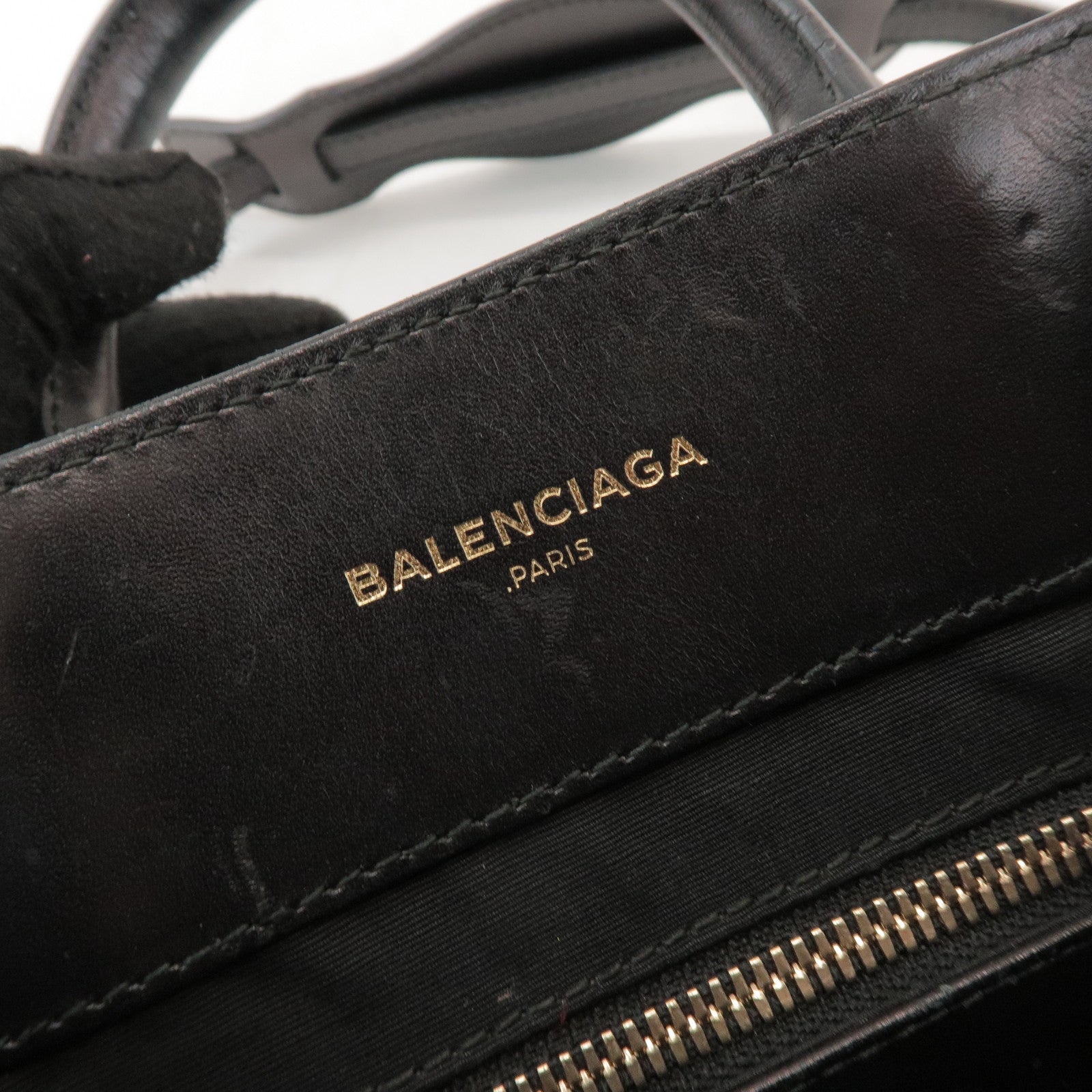 BALENCIAGA Padlock All Afternoon Suede Leather 2Way Bag 319499
