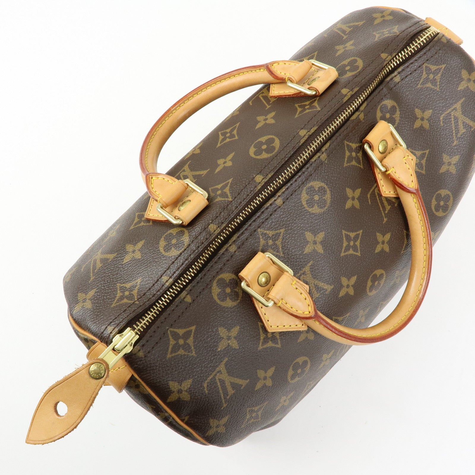 Louis Vuitton Monogram Speedy 30 Boston Bag Hand Bag Brown M41526