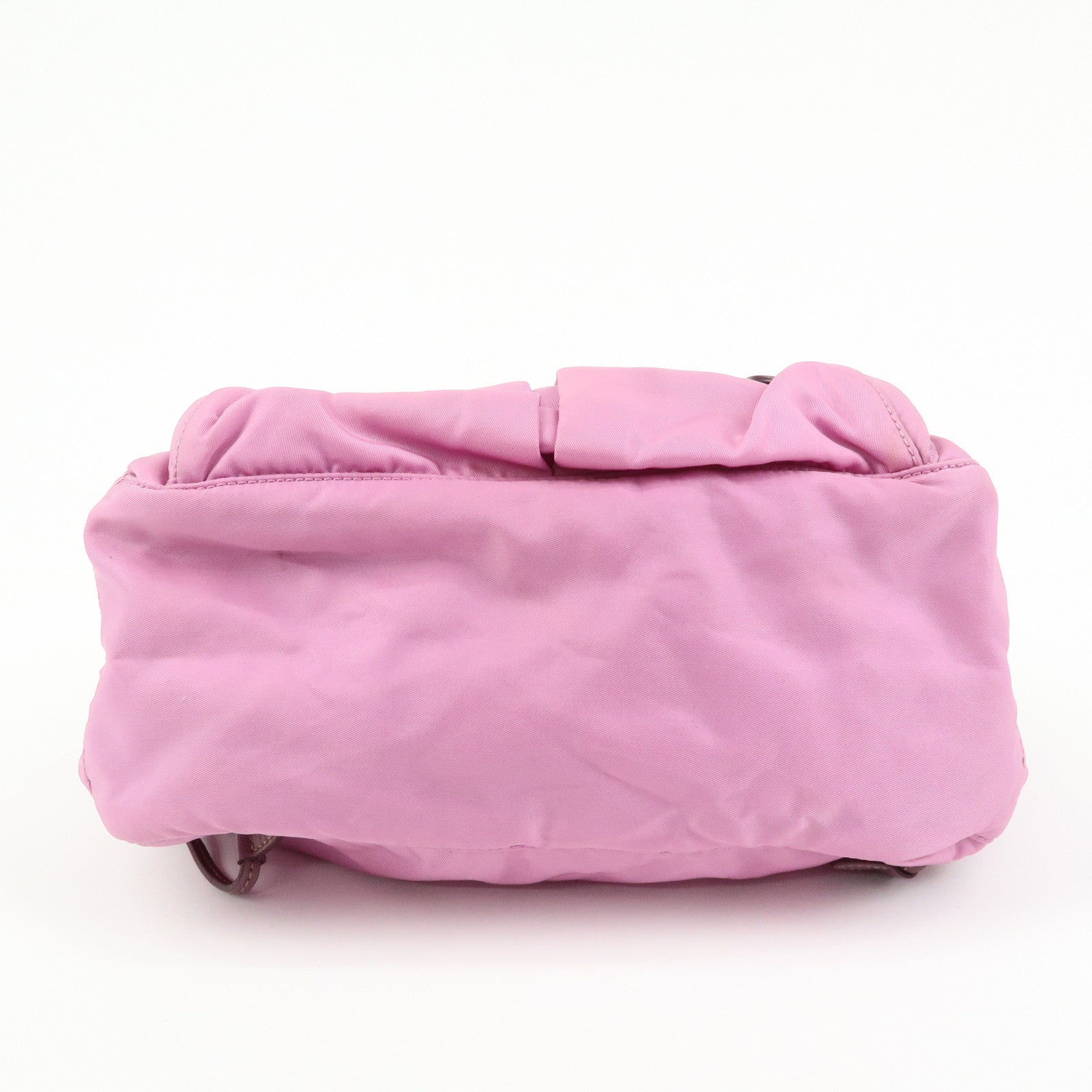 PRADA Nylon Saffiano Leather Shoulder Bag Crossbody Bag Purple