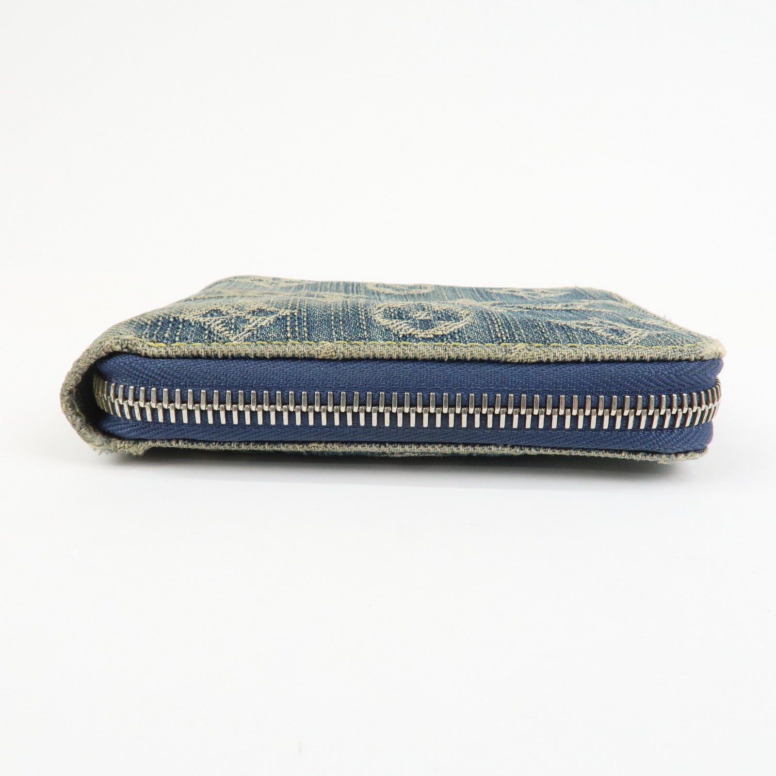 Louis Vuitton Monogram Denim Mini Zippy Wallet Blue M95342