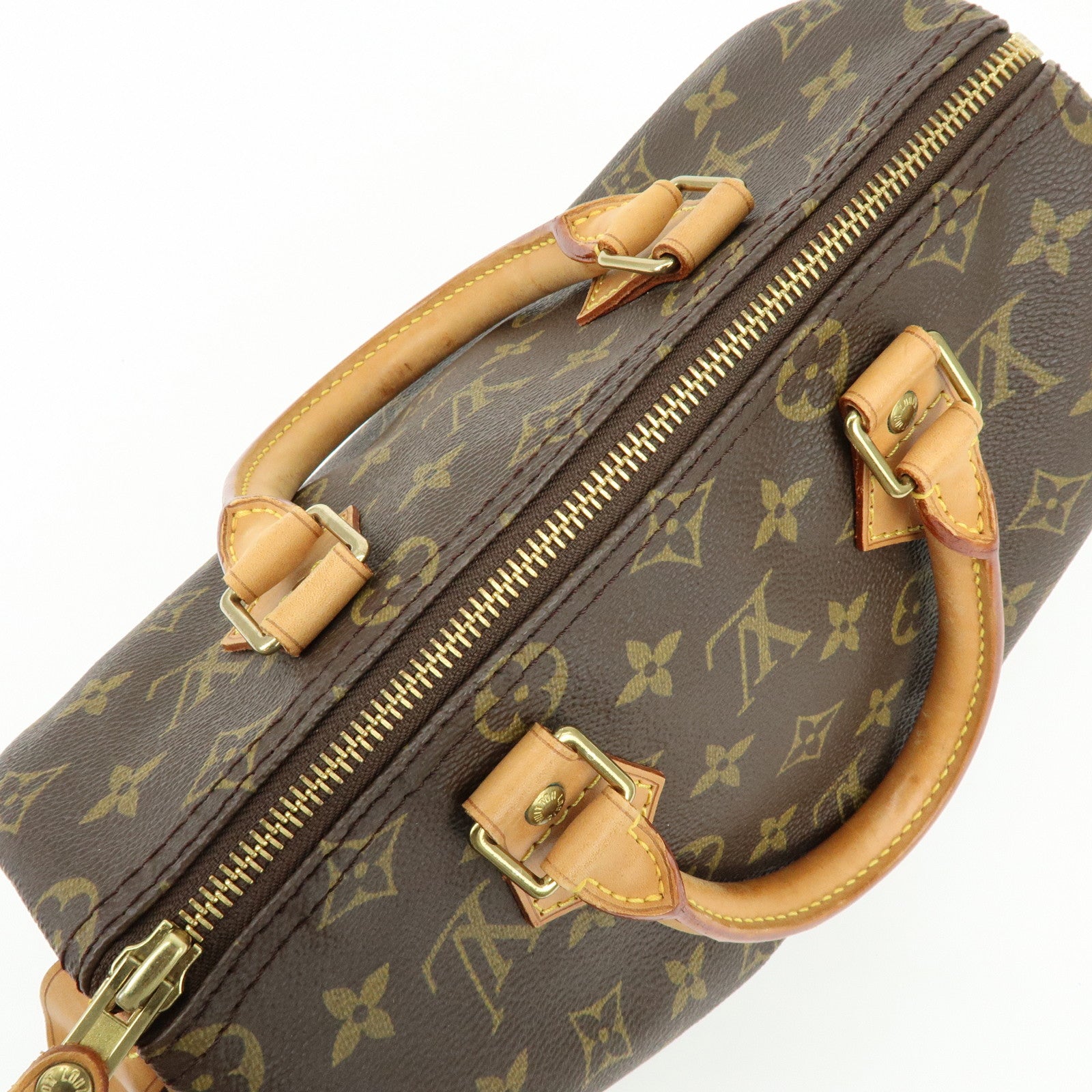 Louis Vuitton Monogram Speedy 25 Boston Bag Hand Bag Brown M41528
