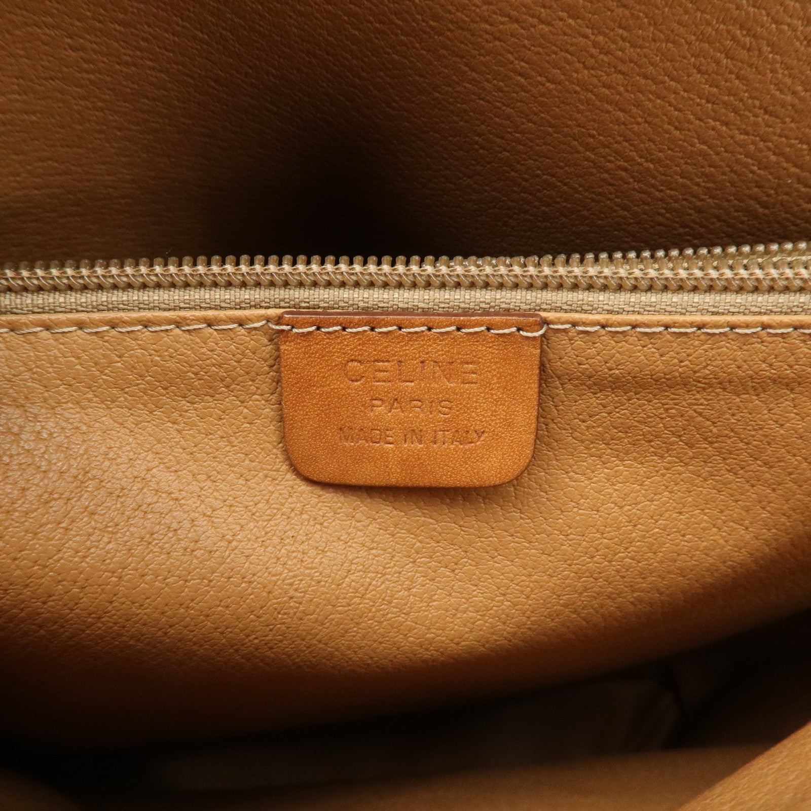 CELINE Macadam PVC Leather Tote Bag Shoulder Bag Brown