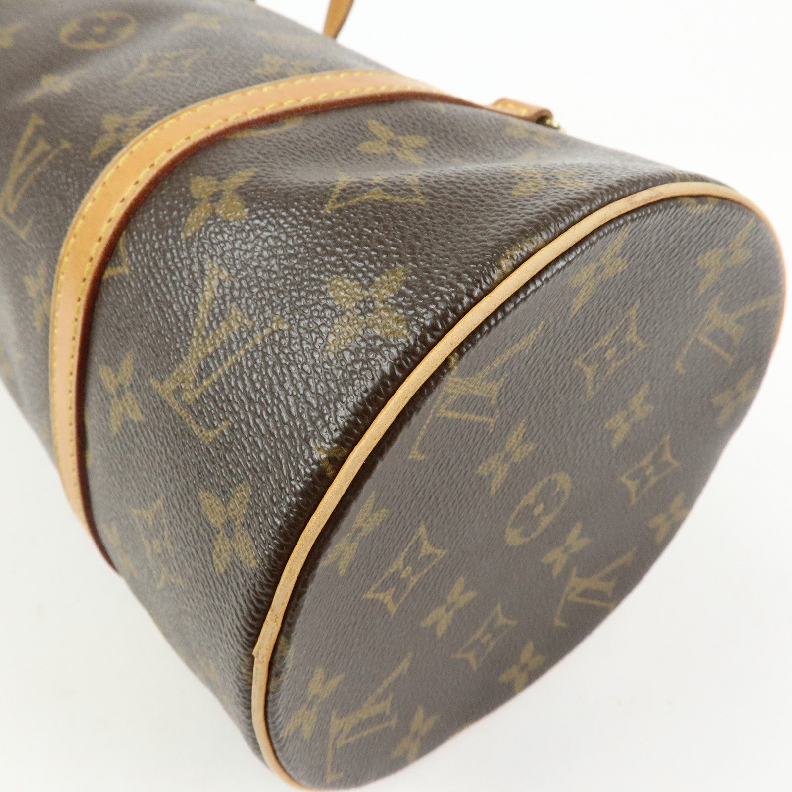 Louis Vuitton Monogram Papillon 30 Hand Bag Brown M51385