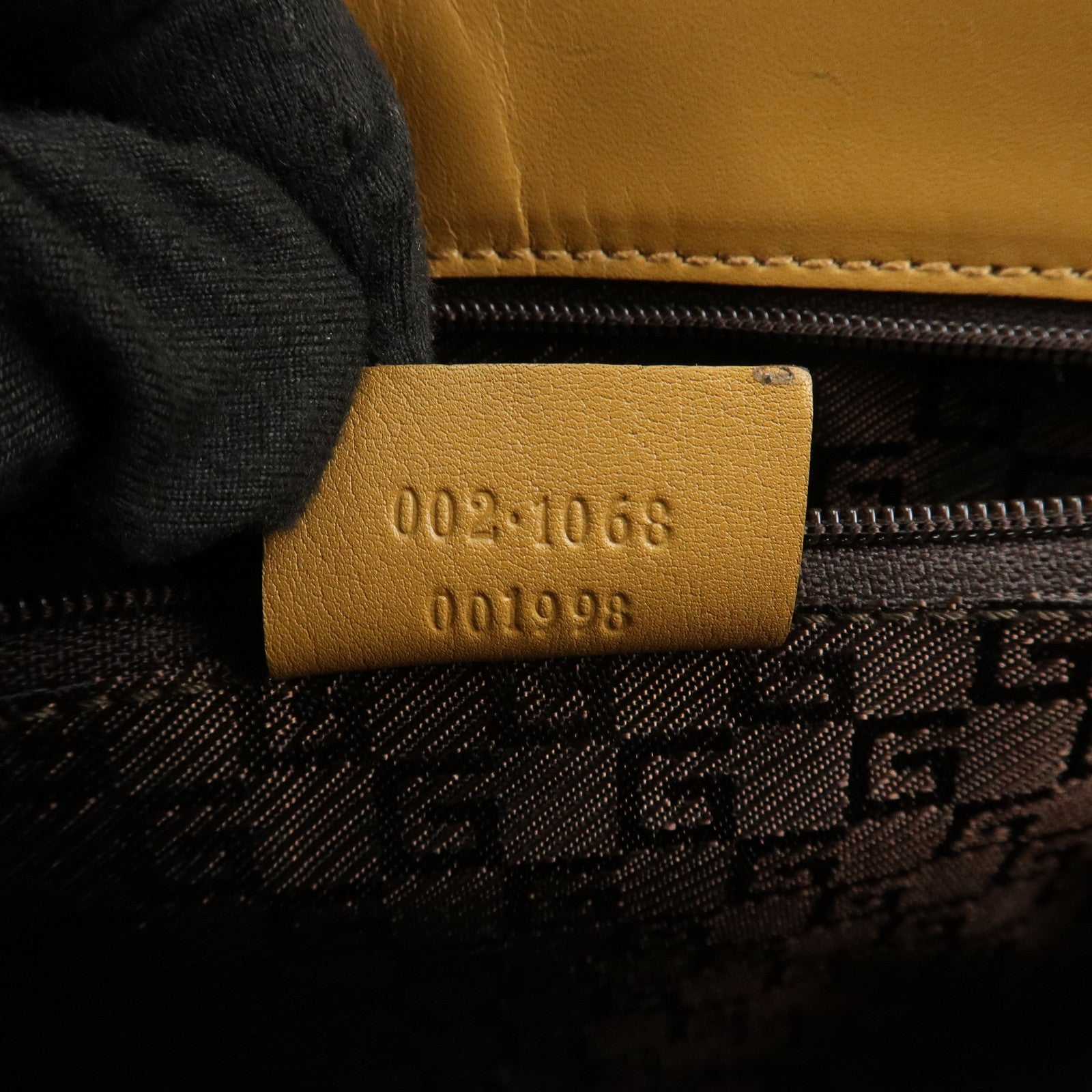 GUCCI Jackie Suede Leather Shoulder Bag Hand Bag Camel 002･1068