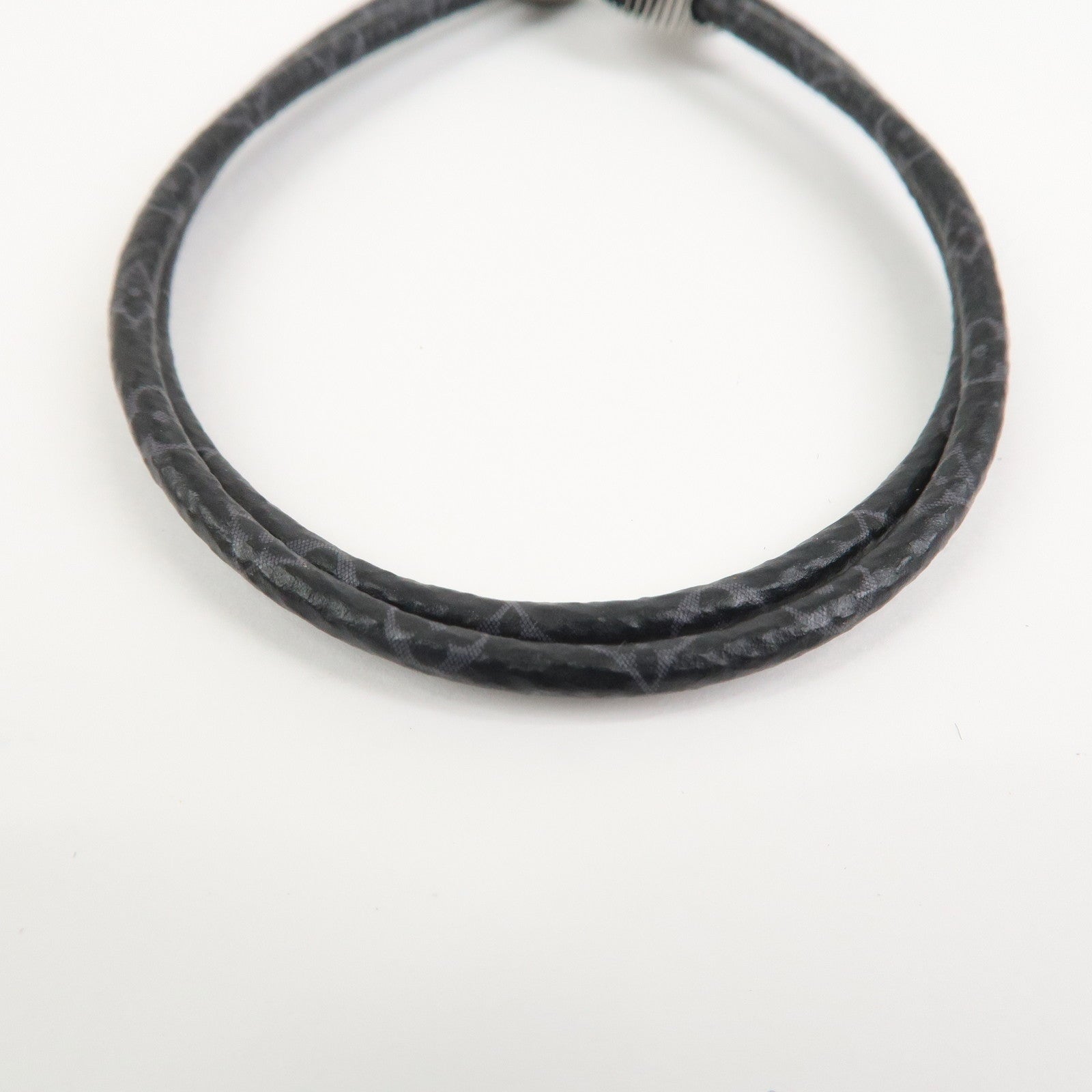Louis Vuitton Monogram Eclipse Catch It Canvas Bracelet Noir M8111