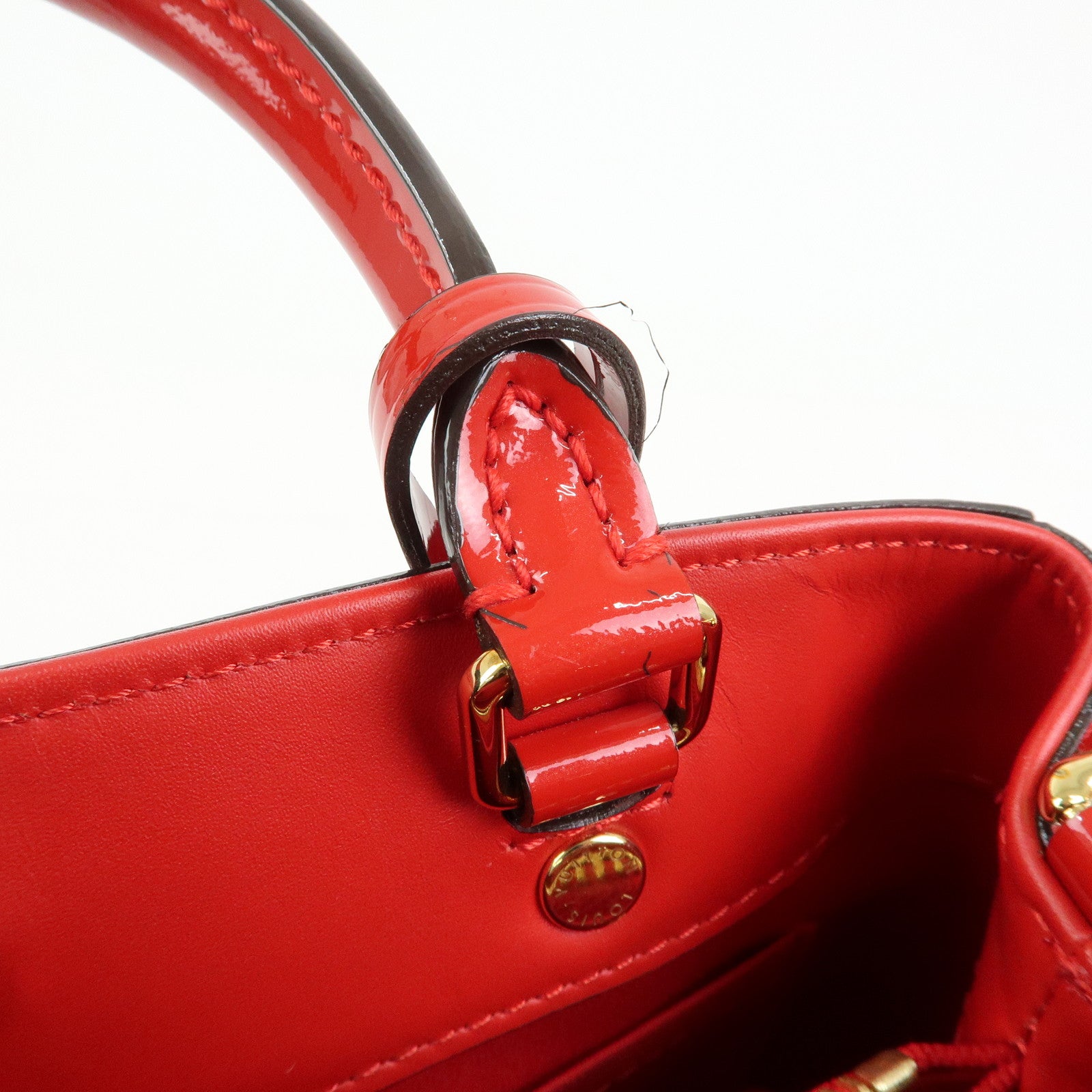 Louis Vuitton Monogram Vernis Montaigne BB 2Way Bag Cerise M50170