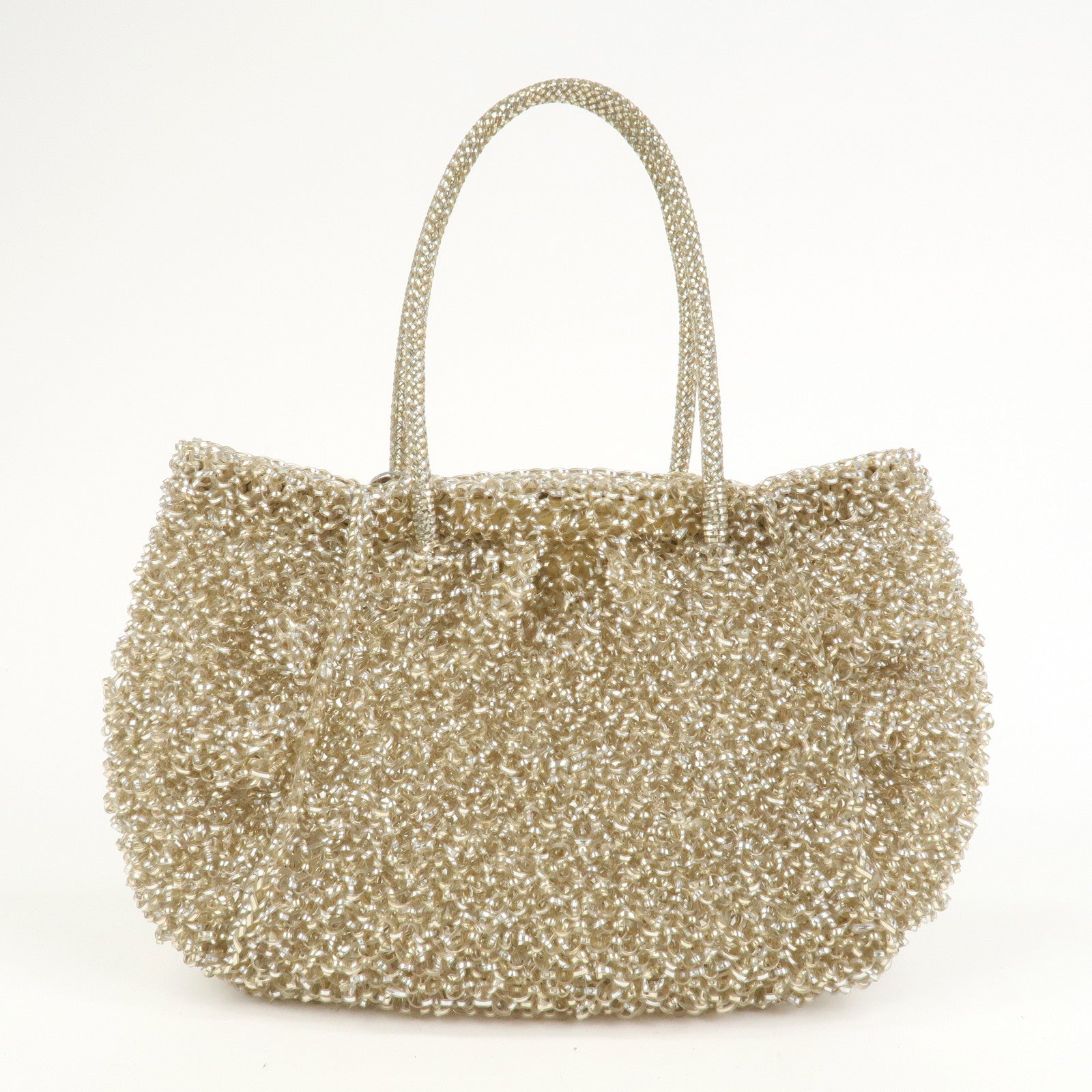 ANTEPRIMA Wire Bag PVC Hand Bag Shoulder Bag Gold