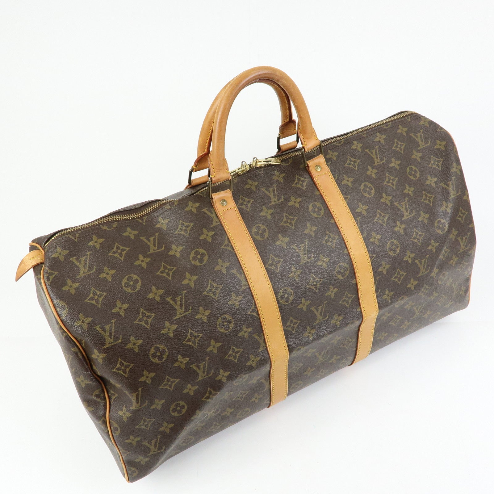 Louis Vuitton Monogram Keep All 55 Boston Bag Brown M41424
