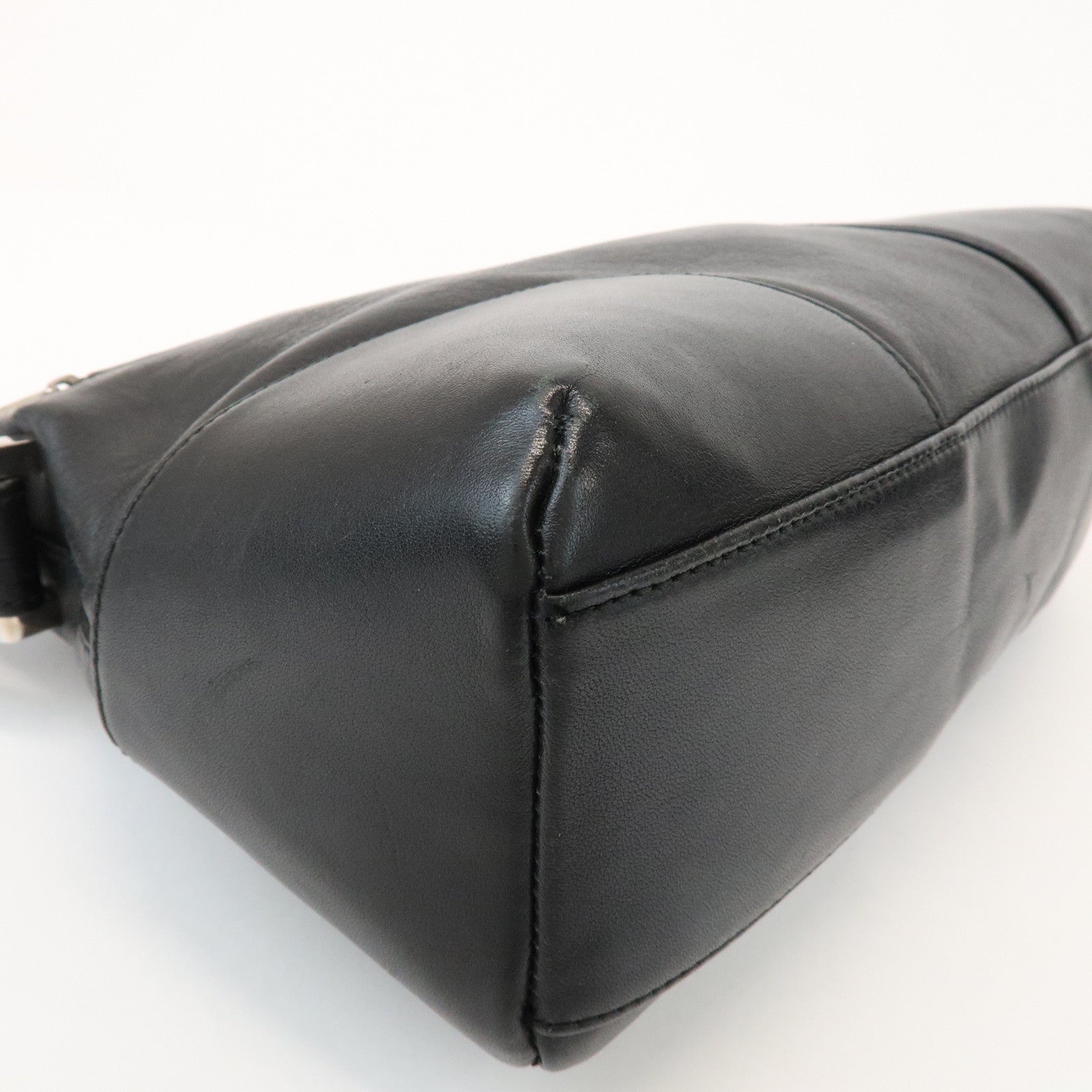 LOEWE Anagram Logo Leather Clutch Bag Black