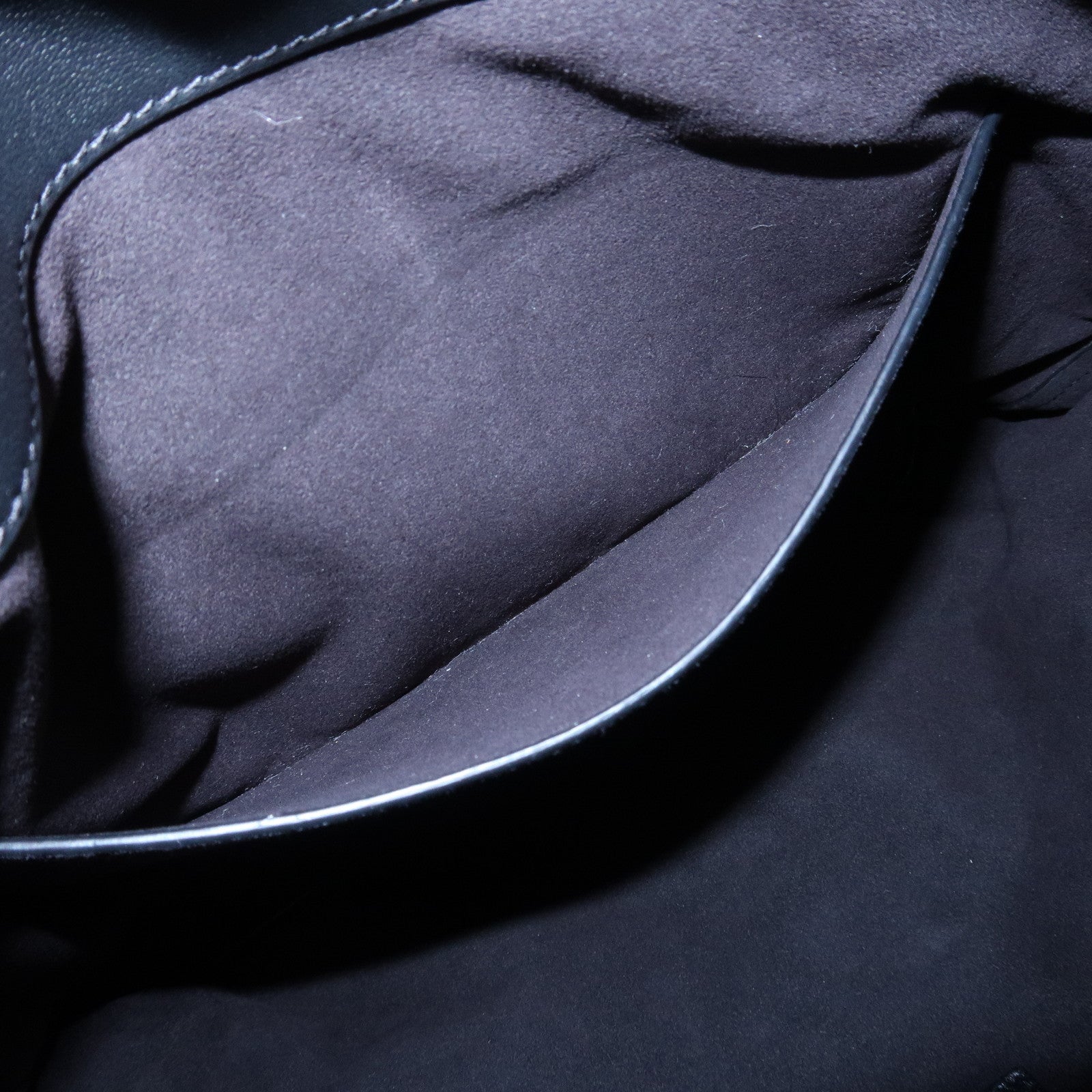 SAINT LAURENT PARIS Leather Shoulder Bag Black Brown