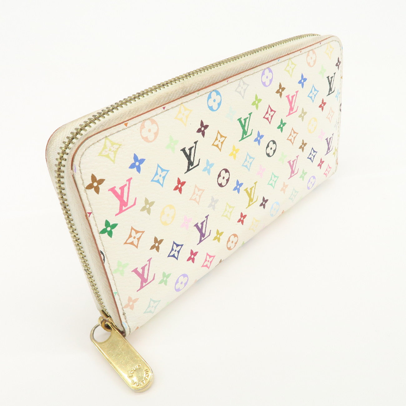 Louis Vuitton Monogram Multicolor Zippy Long Wallet Blanc M60241