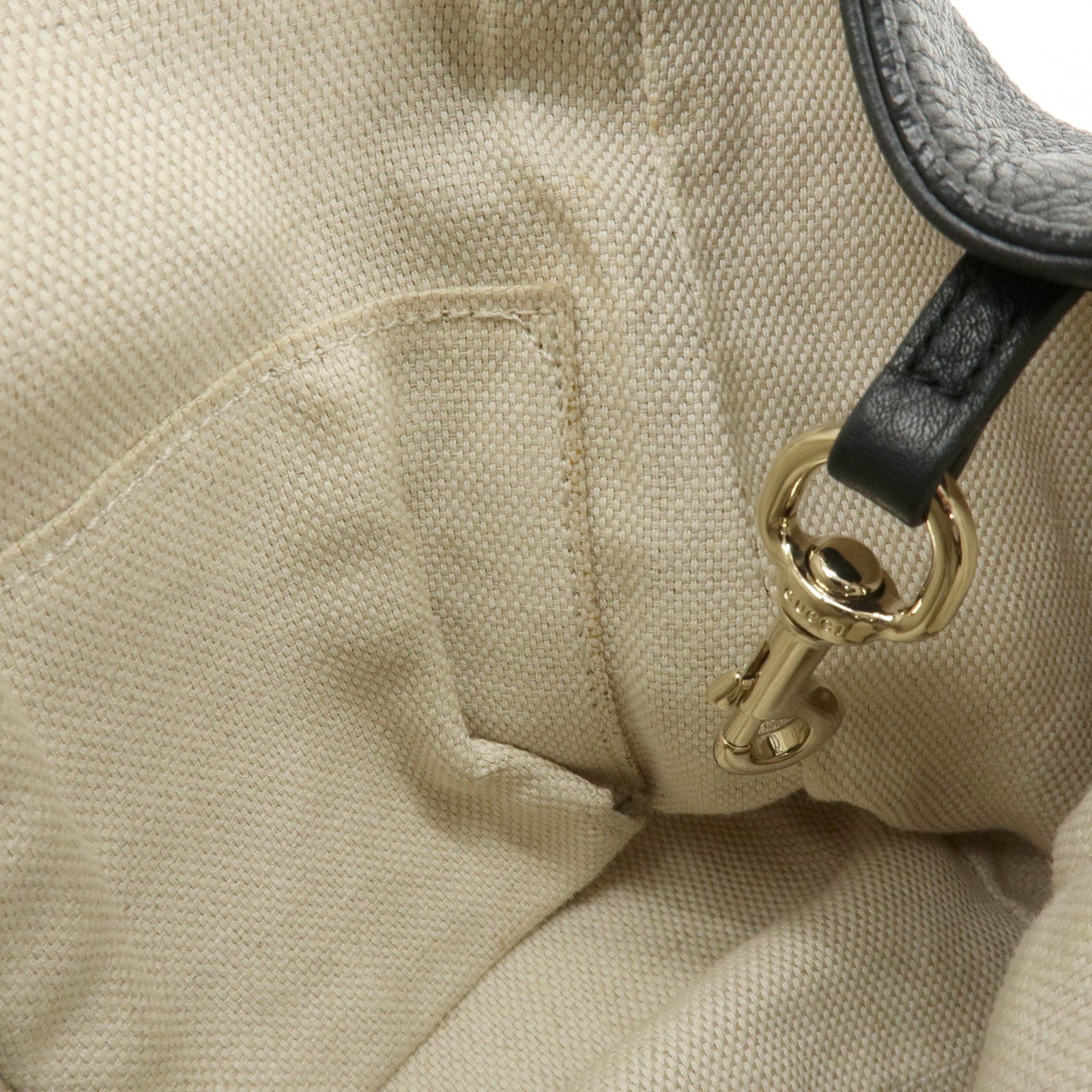 GUCCI SOHO Interlocking G 2Way Bag Hand Bag Black 336751