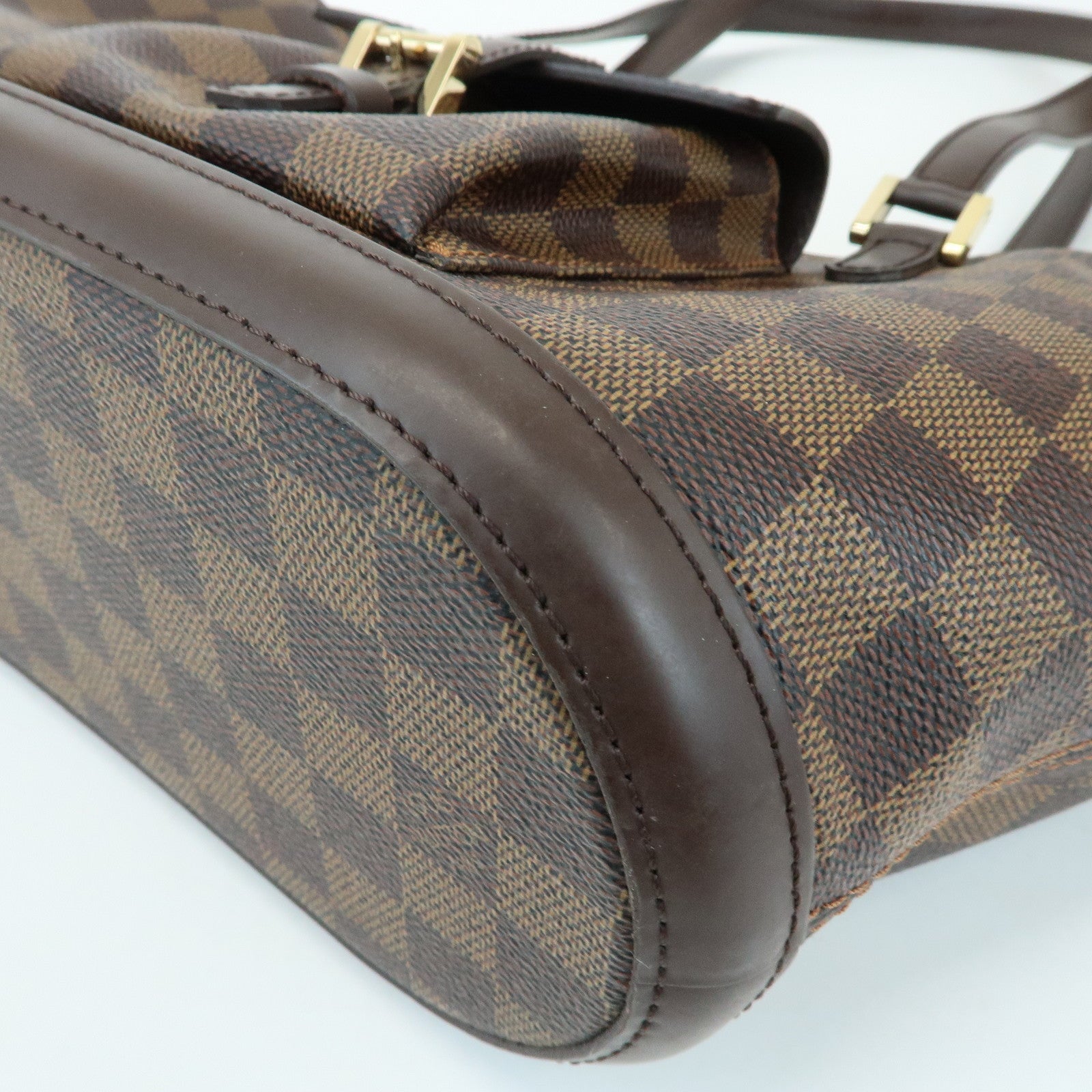 Louis Vuitton Damier Manosque PM Canvas Tote Bag Ebene N51121
