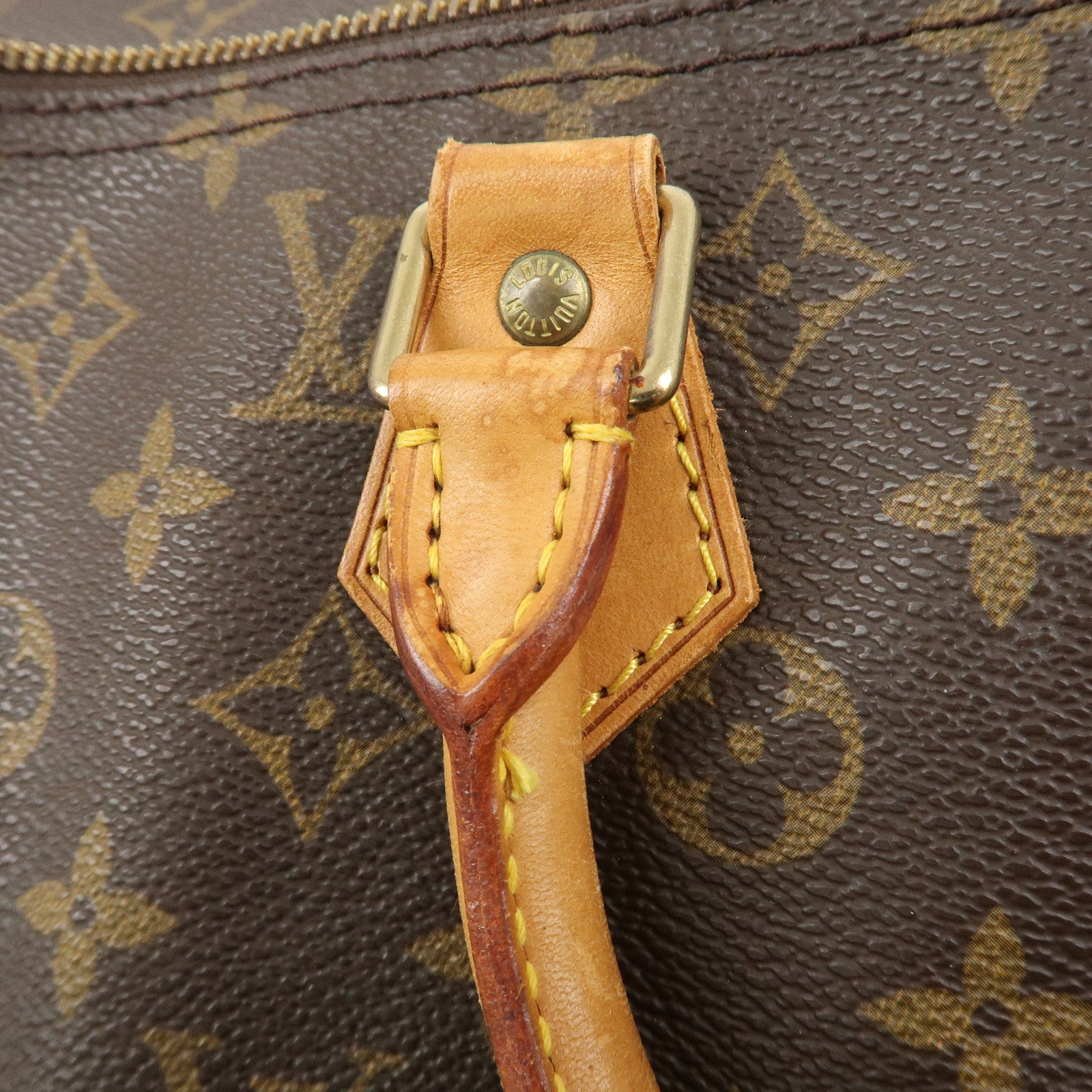 Louis Vuitton Monogram Speedy 40 Hand Bag Boston Bag Brown M41522