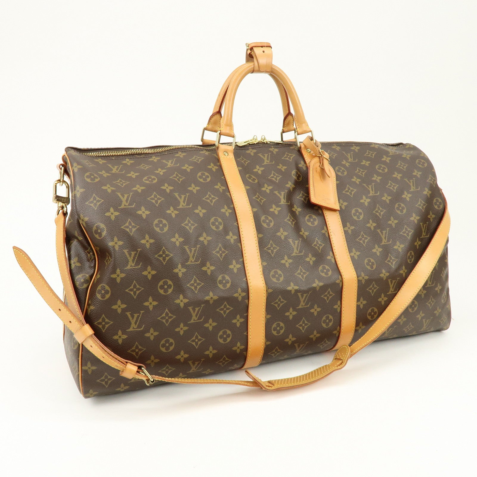 Louis Vuitton Monogram Keep All Bandouliere 60 Boston Bag M41412
