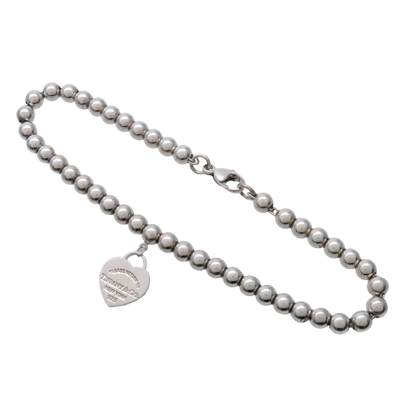Tiffany & Co Return to Tiffany Mini Heart Tag Beads Bracelet SV925