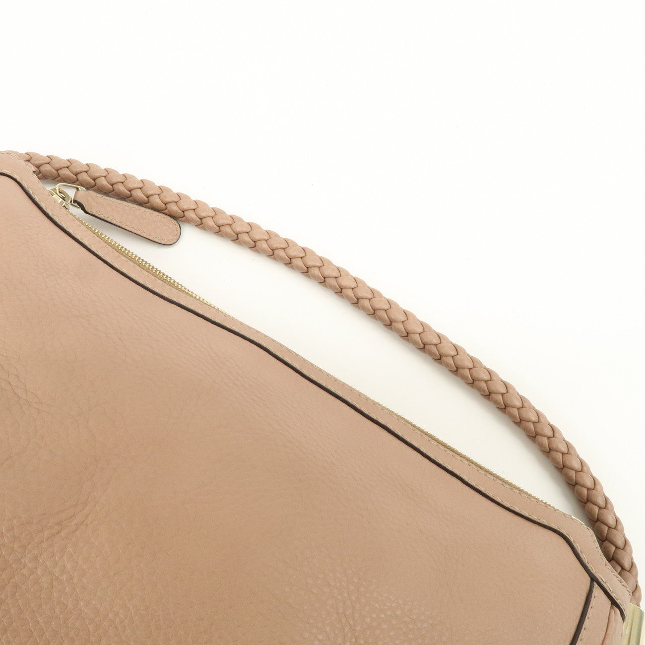 GUCCI Bamboo Leather Shoulder Bag Hand Bag Pink Gold 269949