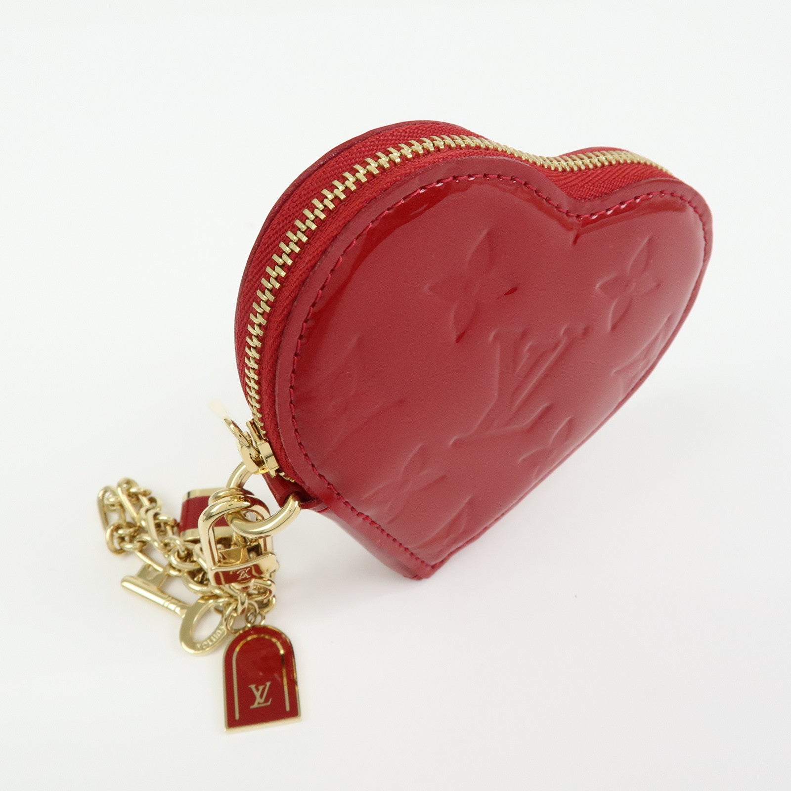 Louis Vuitton Monogram Vernis Porte Monnaie Coeur Coin Case M93562