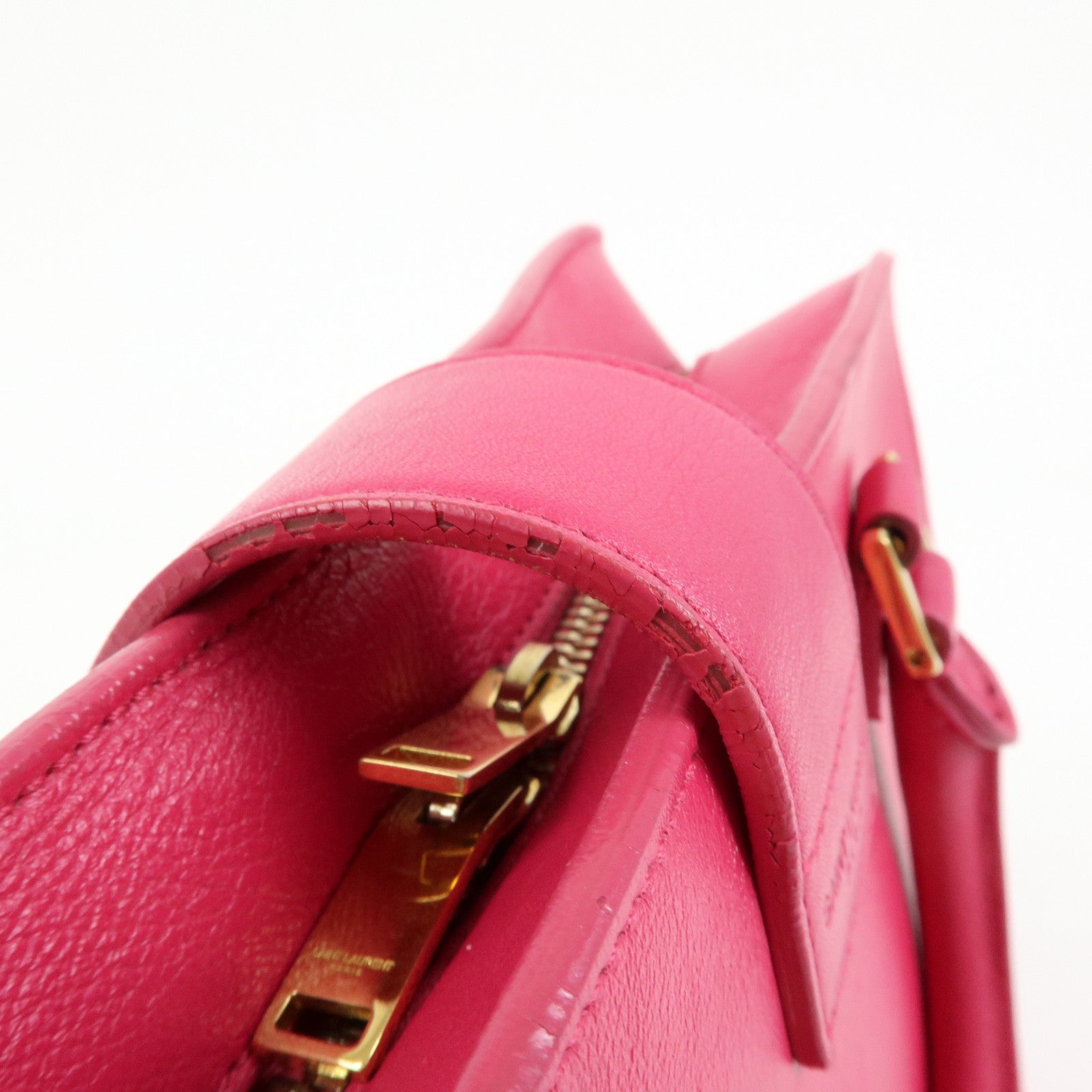 SAINT LAURENT PARIS Cassandra Leather 2Way Hand Shoulder Bag 372087