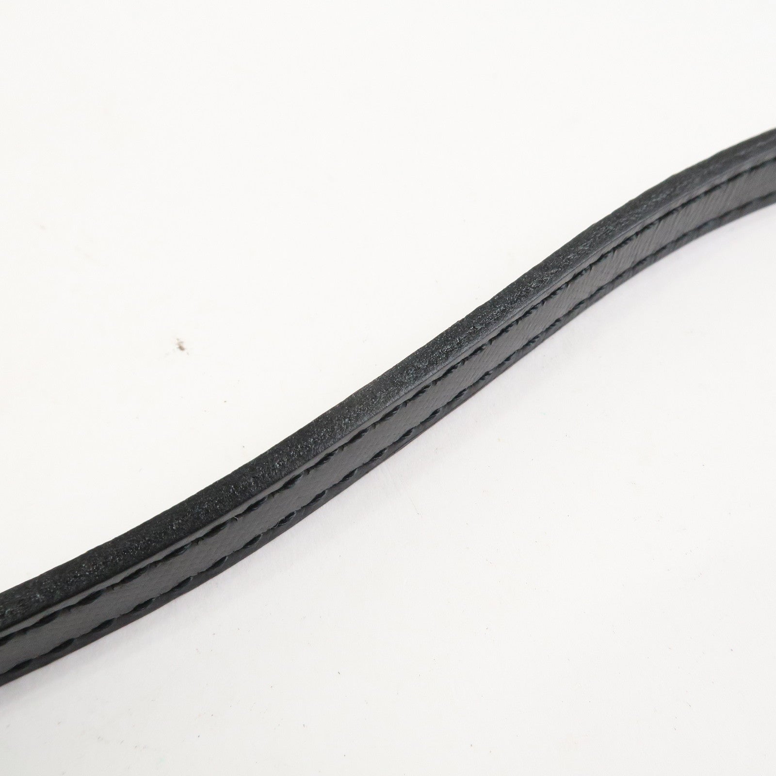 VERSACE Leather 2Way Hand Bag Shoulder Bag Black Gold