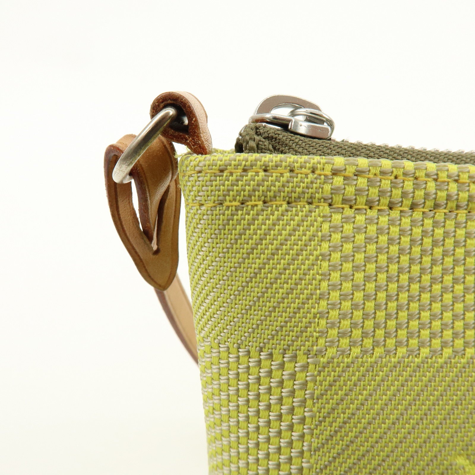 Louis Vuitton Damier Geant LV Cup Canvas Leather Pouch Yellow