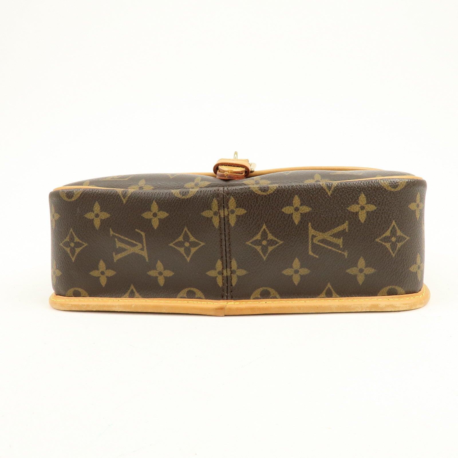 Louis Vuitton Monogram Sologne Canvas Shoulder Bag Brown M42250