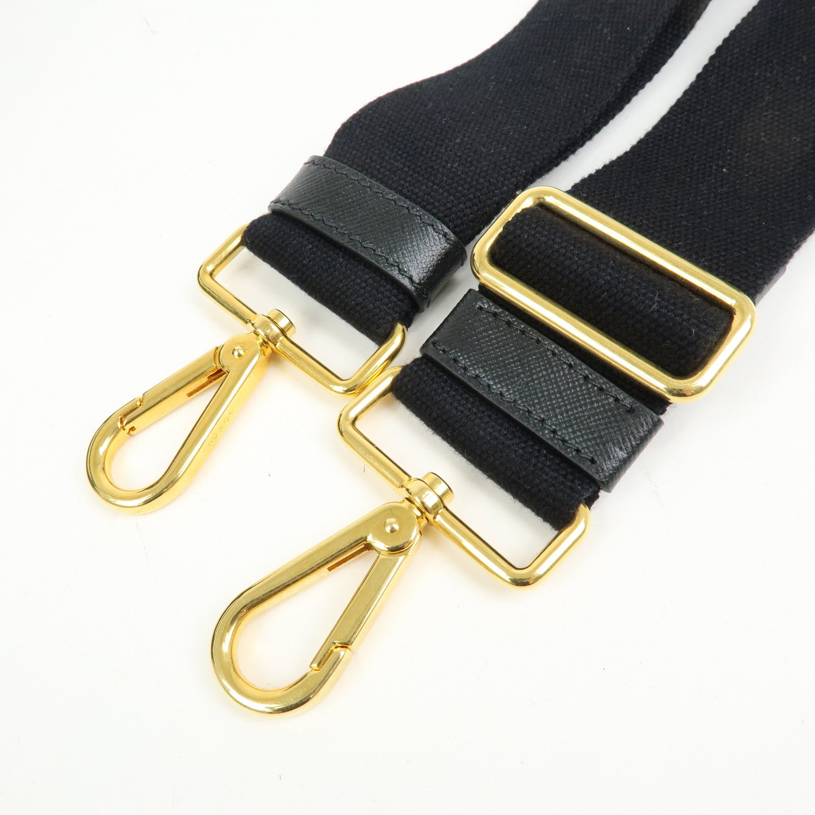 PRADA Triangle Logo Canapa Canvas 2Way Tote Hand Bag Black BN2642