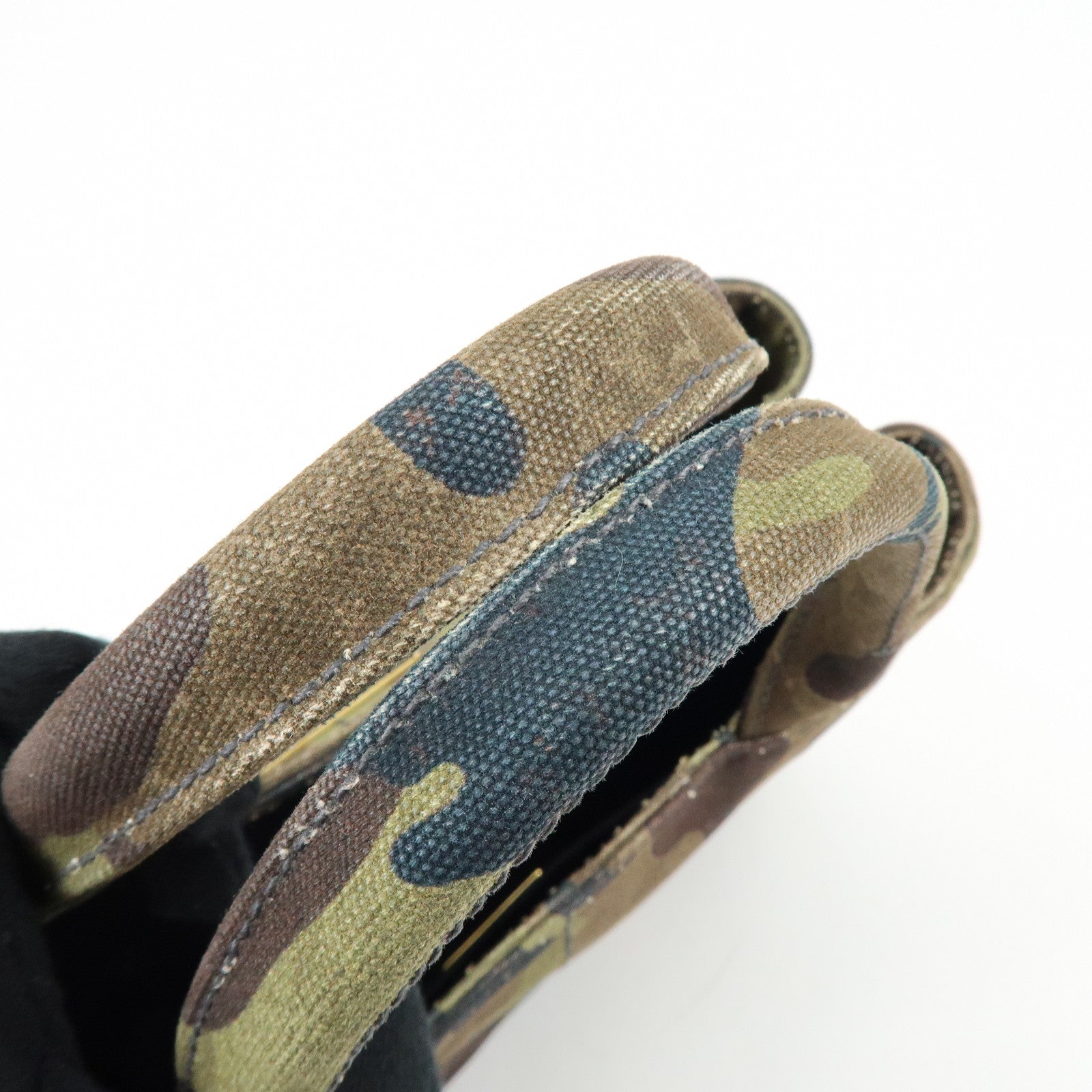 PRADA Triangle Logo Canapa Mini Canvas 2Way Bag Camouflage 1BG439
