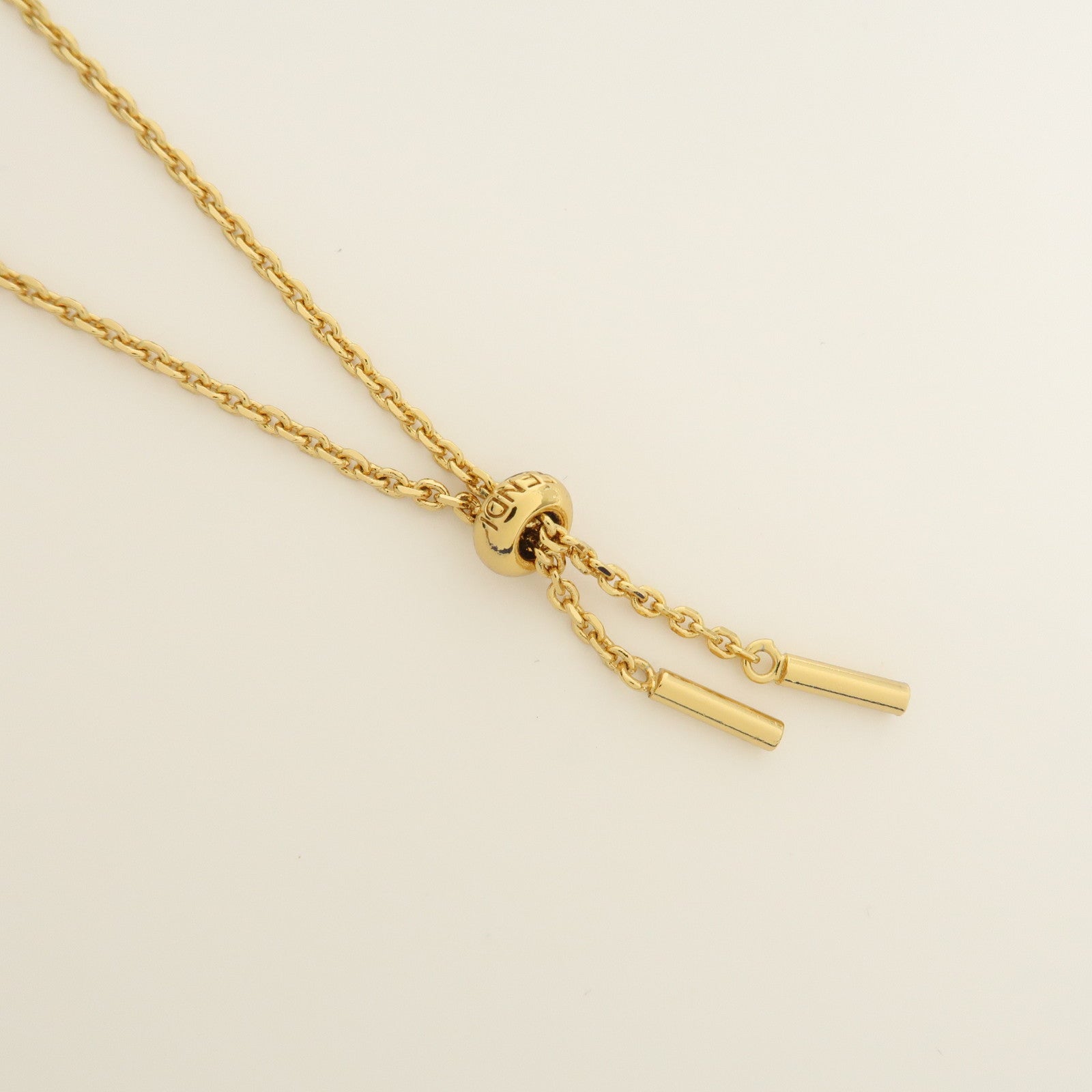 FENDI Zucca Nano Baguette Canvas Leather Chain Shoulder Bag 7AS045