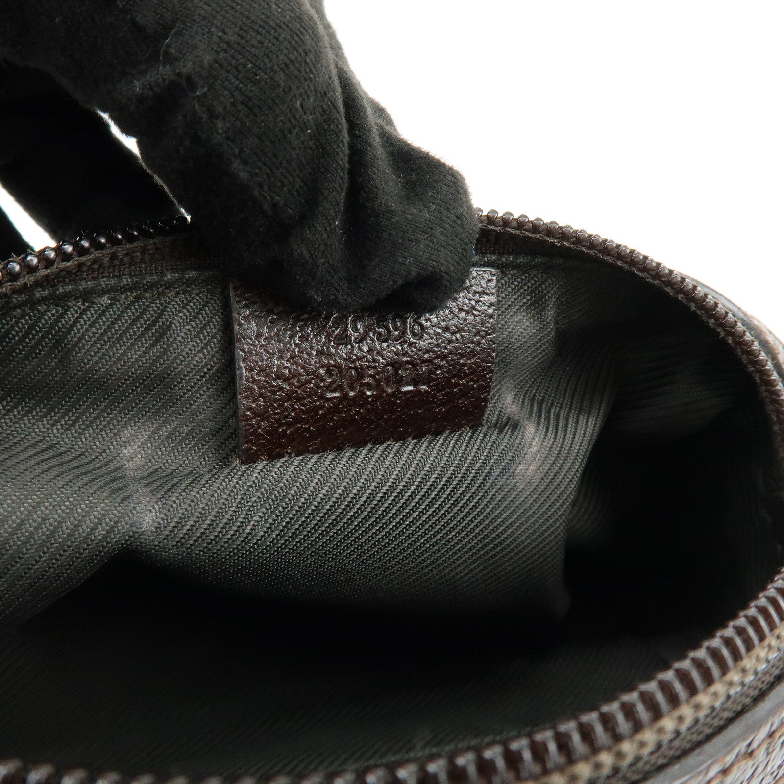 GUCCI PRADA MIUMIU Set of 3 Canvas Leather Pouch 29596/5N1681