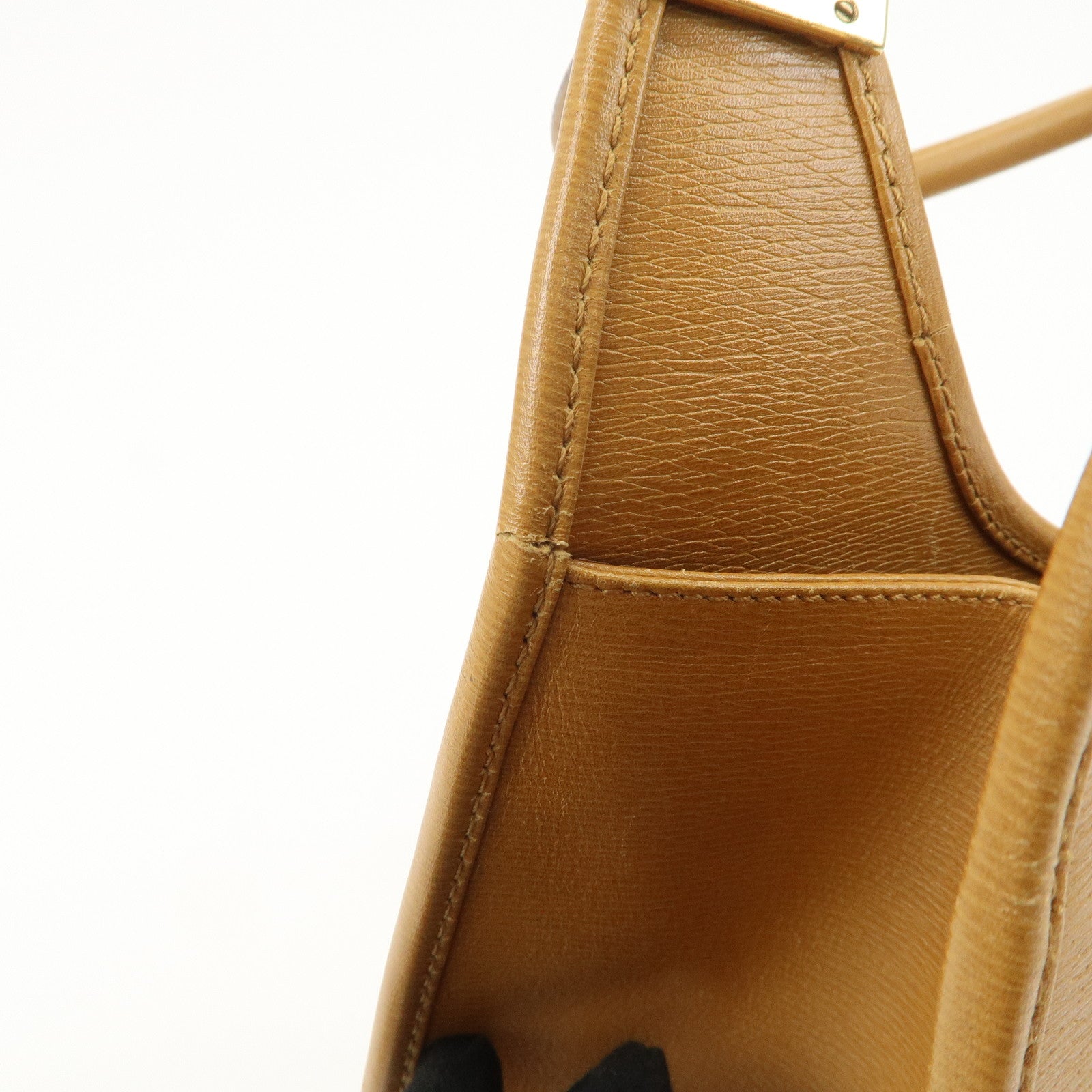 GUCCI Jackie Leather Shoulder Bag Hand Bag Beige 002.1067