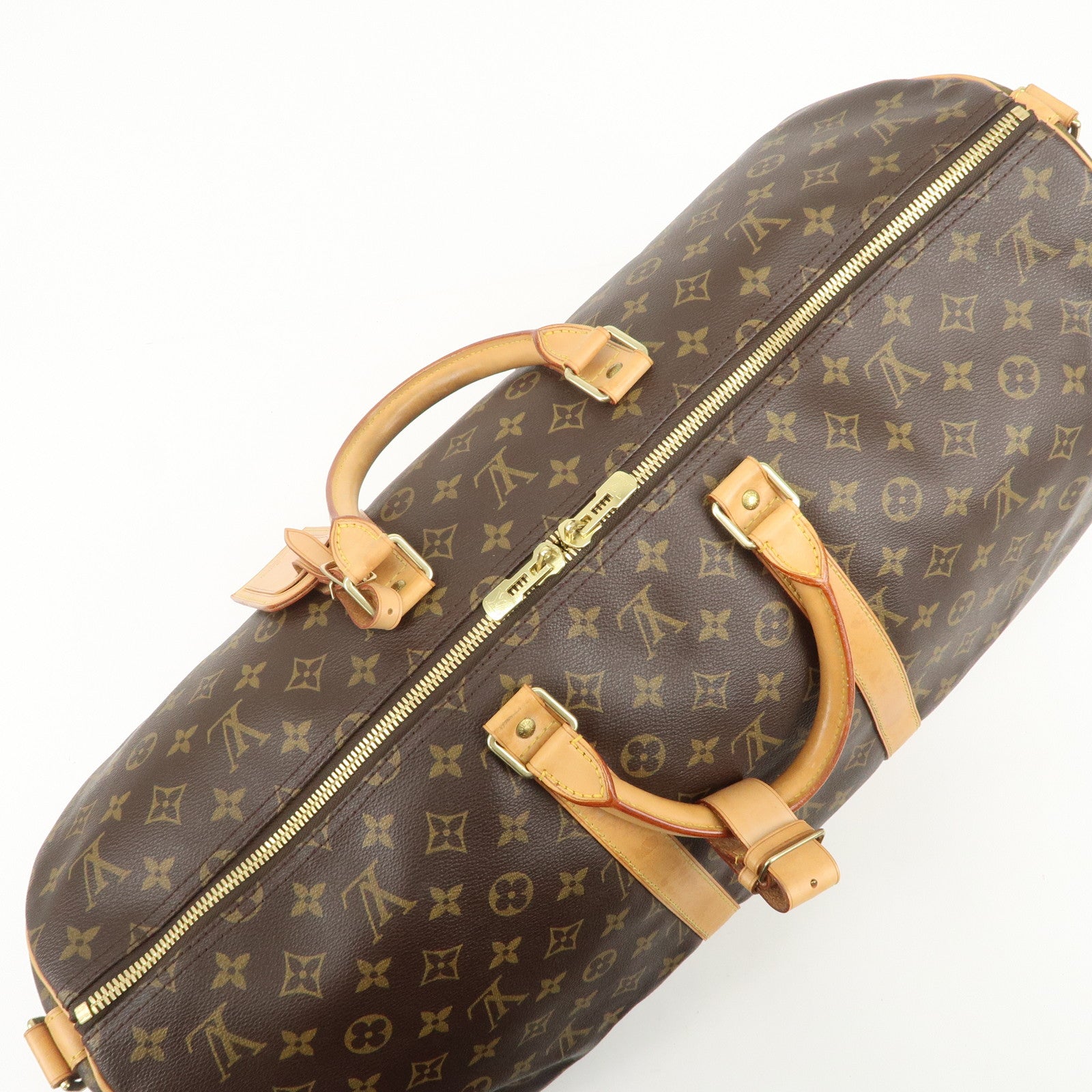 Louis Vuitton Monogram Keep All Bandouliere 55 Boston Bag M41414