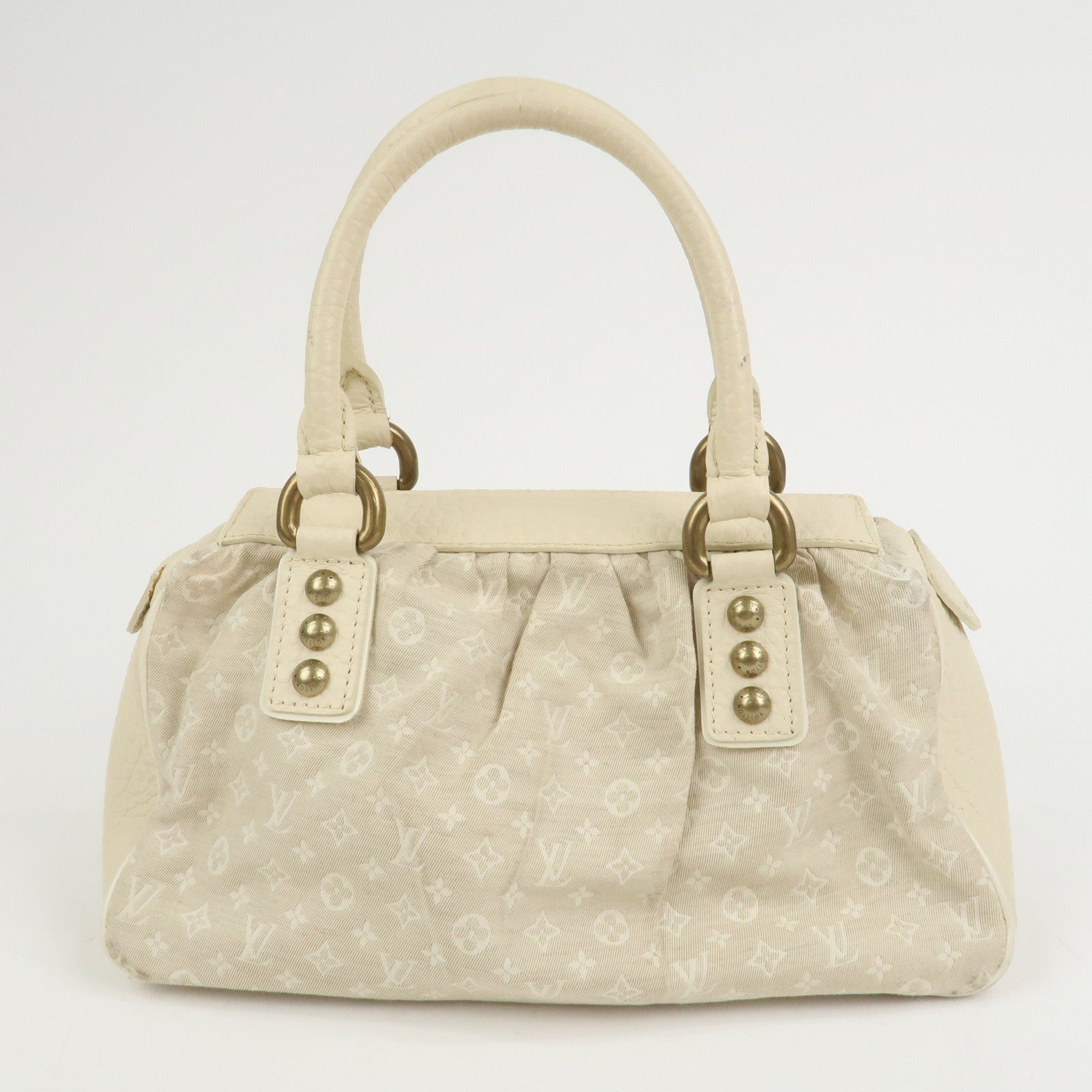 Louis Vuitton Monogram Mini Lin Trapeze PM Hand Bag Dune M40061