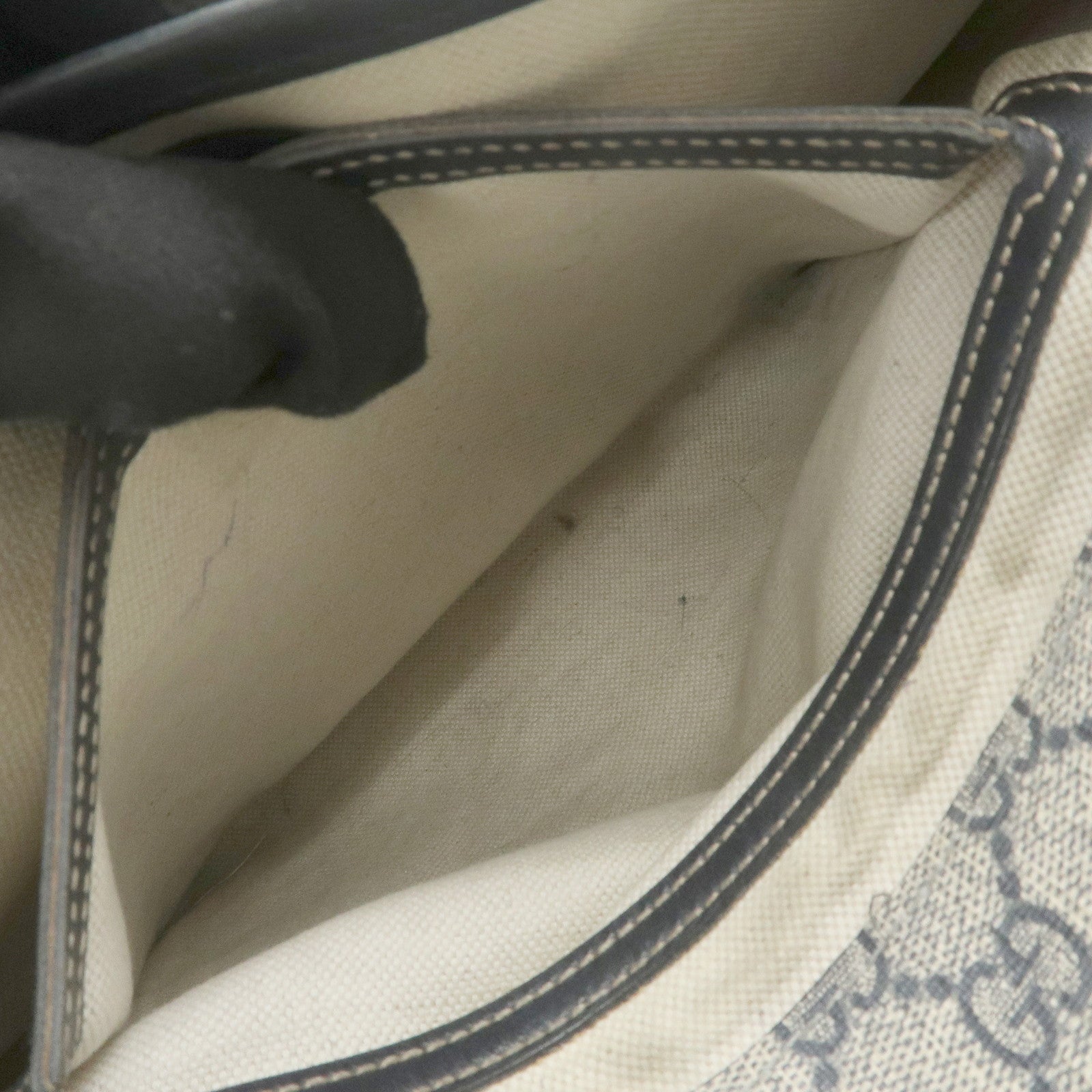 GUCCI GG Supreme Shoulder Bag Messenger Bag Beige Navy 201732