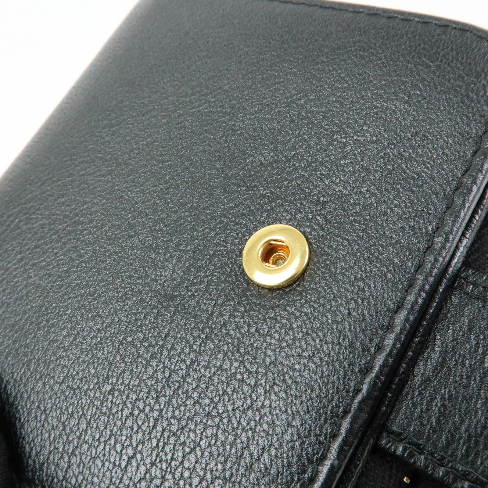 SAINT LAURENT PARIS Casandra Calf Leather Compact Wallet 568985