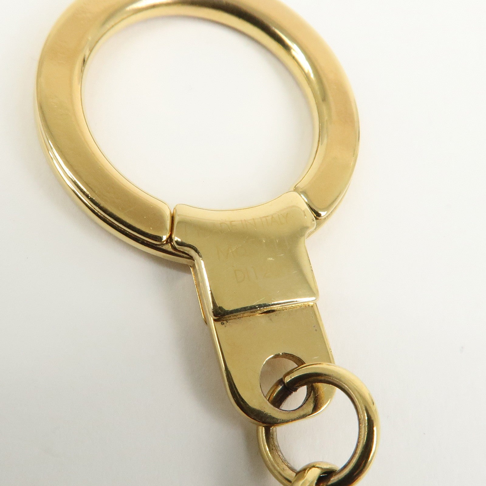 Louis Vuitton Fleur de Monogram Bag Charm Key Chain Gold M65111