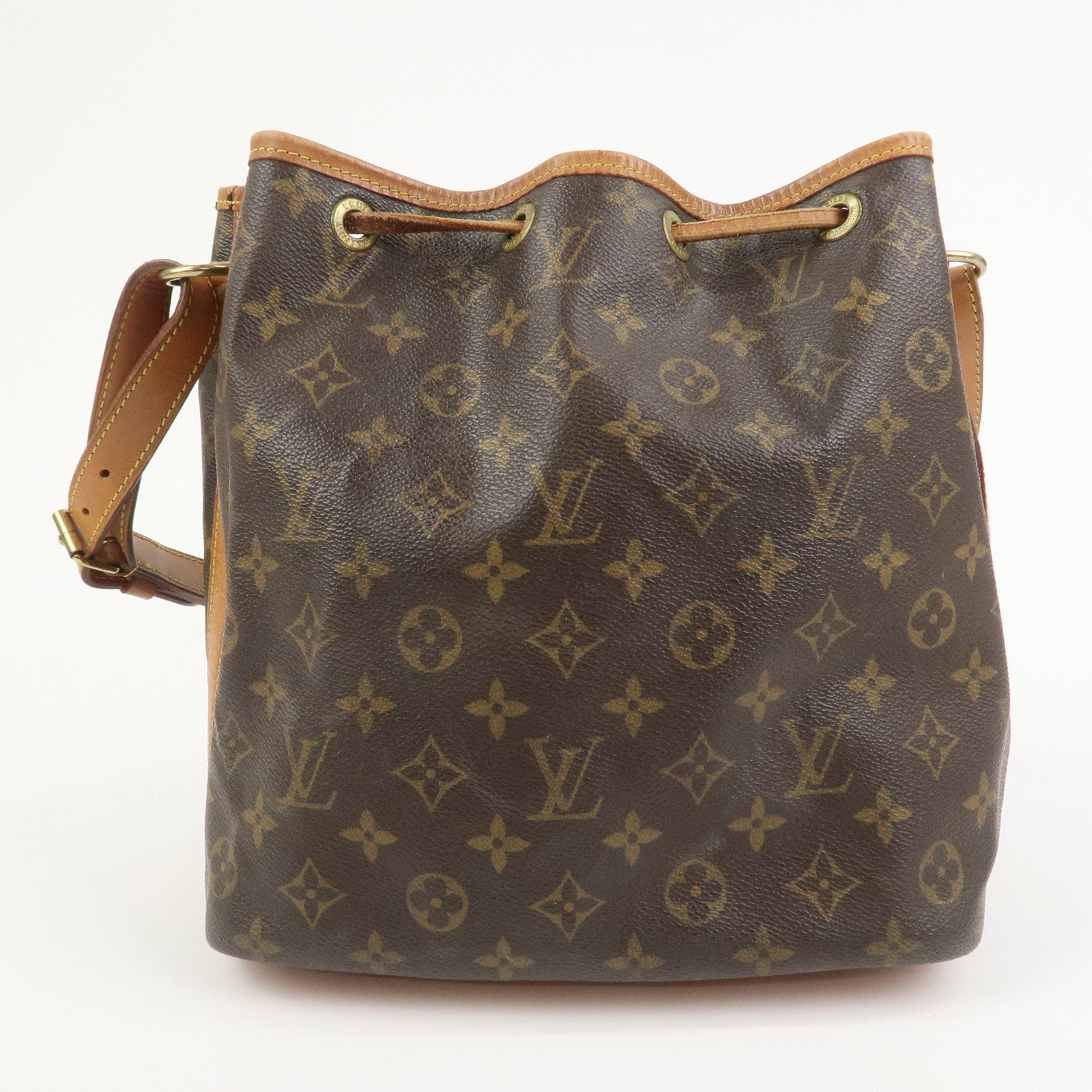 Louis Vuitton Monogram Petit Noe Shoulder Bag Brown M42226