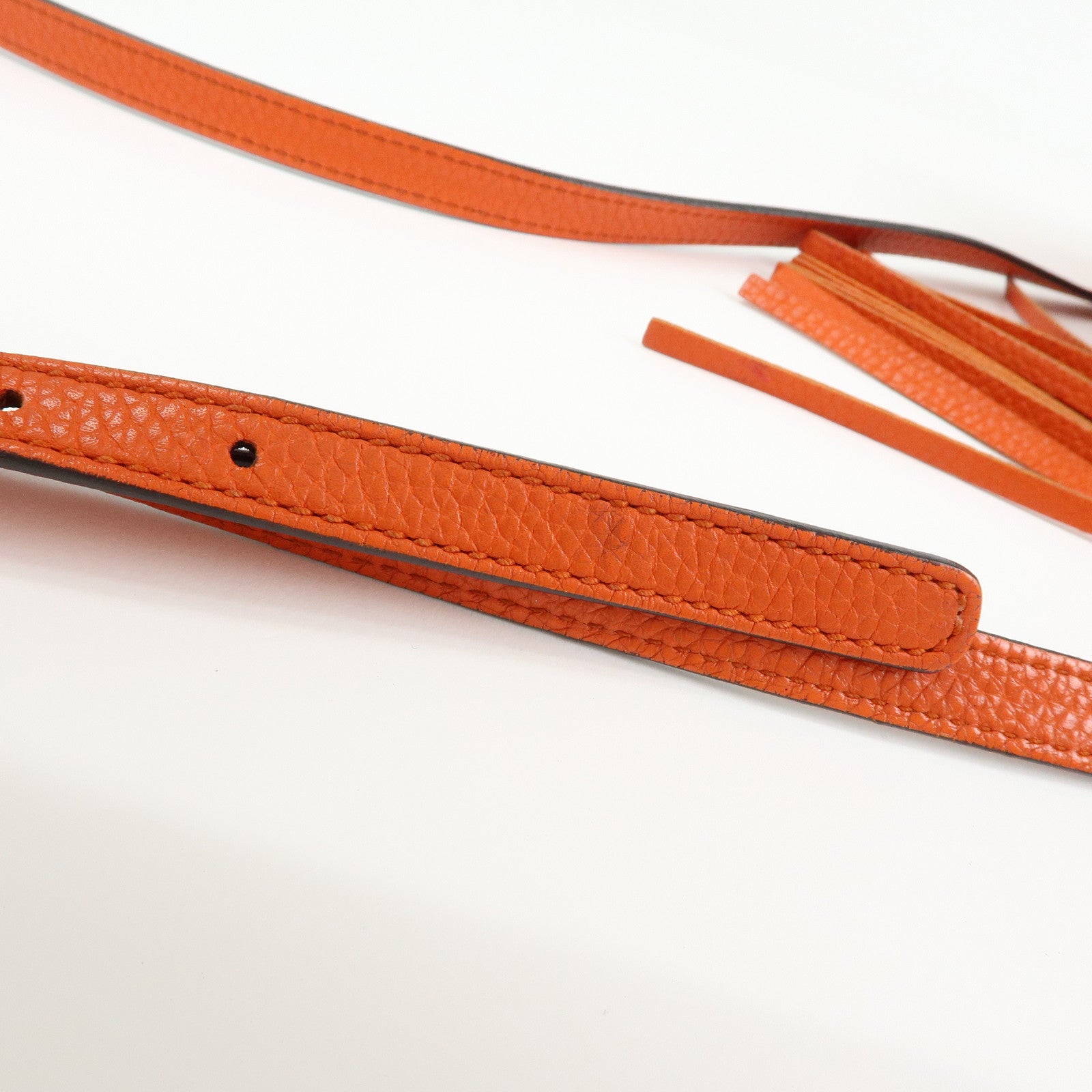 GUCCI SOHO Small Disco Leather Shoulder Bag Orange 308364