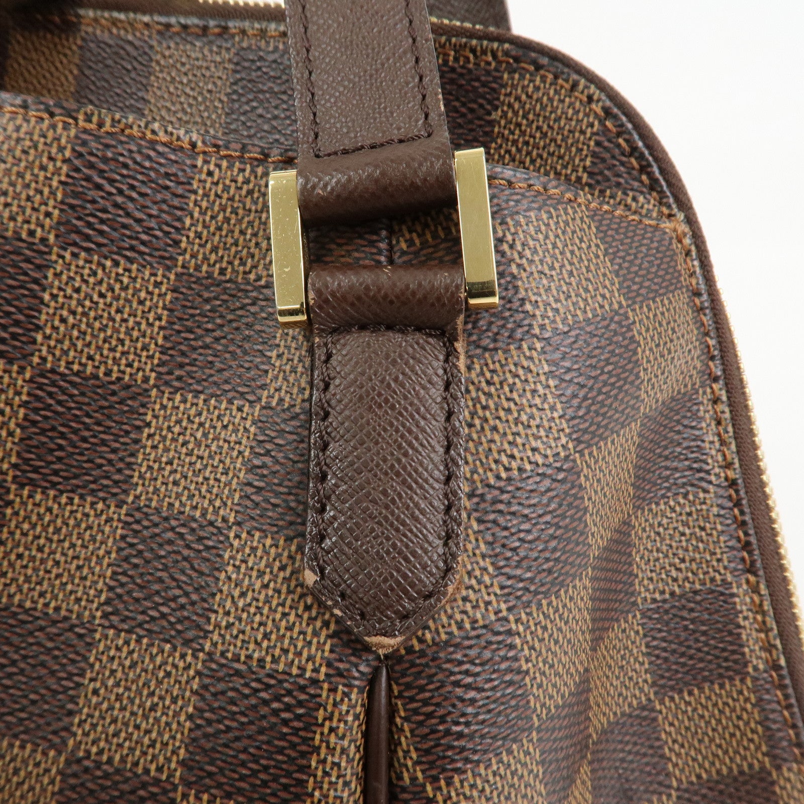 Louis Vuitton Damier Canvas Belem PM Hand Bag Brown N51173