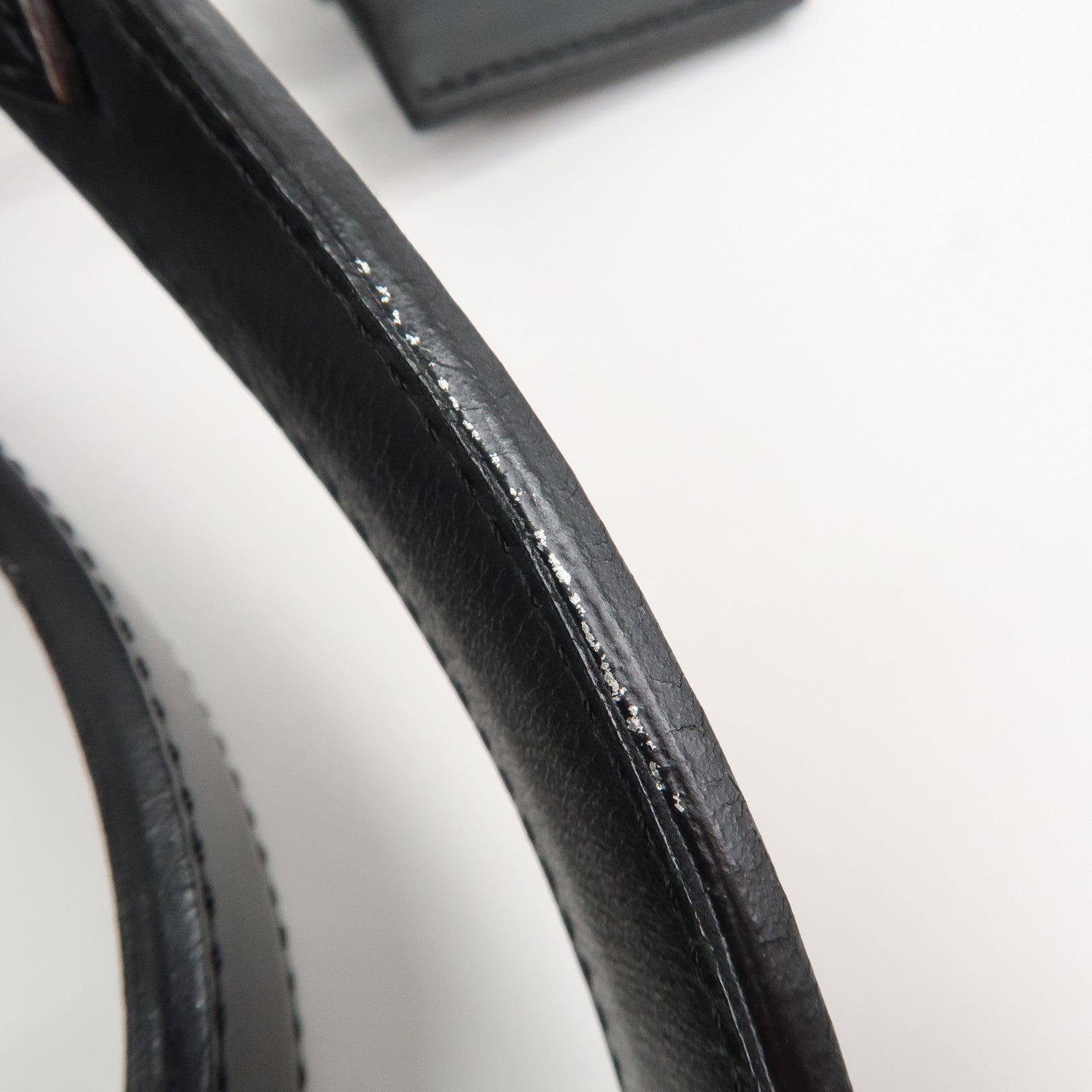 LOEWE Rola 26 Calf Skin Hand Bag Boston Bag Gold Black